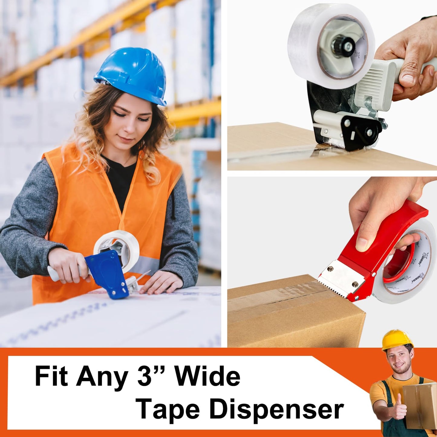 Aisrida Packing Tape (36 Rolls),2.7mil,Packaging Tape Heavy Duty for Shipping Moving Sealing,1.88 Inch x 60 yd Per Roll,Total 2160 Yards