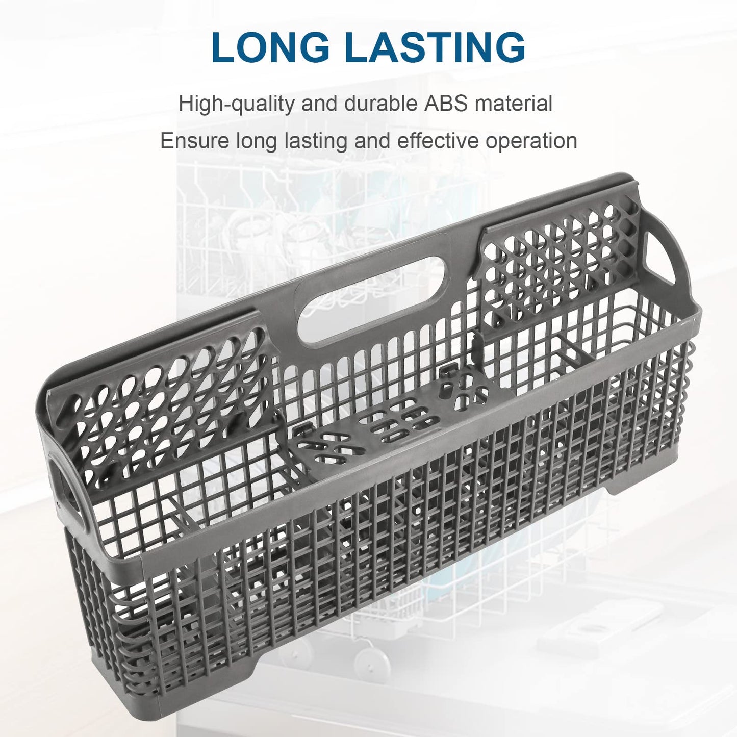 AMI PARTS 8531233 WP8562043 Universal Dishwasher Silverware Basket Replacement Fit for Whirlpool Kitchenaid Dishwasher Utensil Rack Basket, Replaces 8531233,8562043, WP8531233VP
