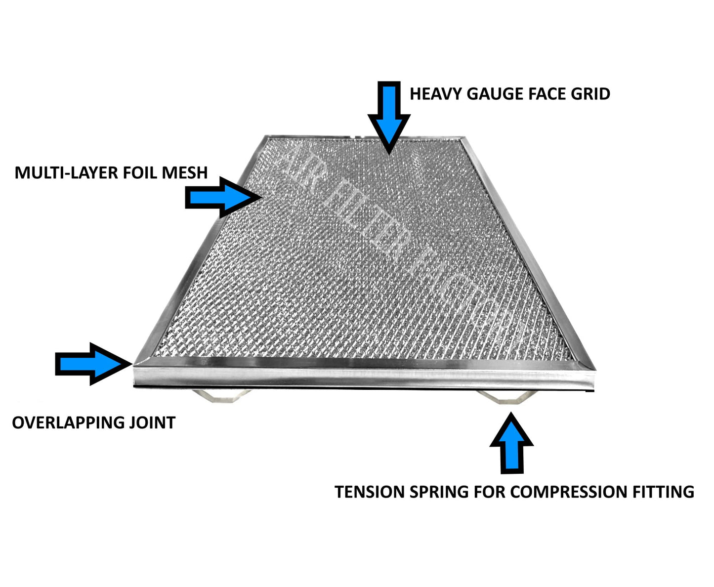 Air Filter Factory Compatible Replacement for Broan Nutone S99010430-002, 99010430-002, 4512880 Range Hood Aluminum Grease Filters 2-Pack