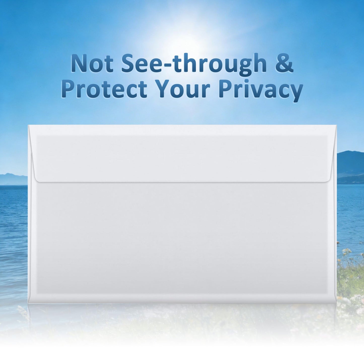 Outdoramic 1000 Pack #6-3/4 Security Envelopes Self Seal - 3-5/8 x 6-1/2 Inch White Business Envelopes Peel and Seal Closure, 28 LB Windowless Security Tinted Envelope Bulk