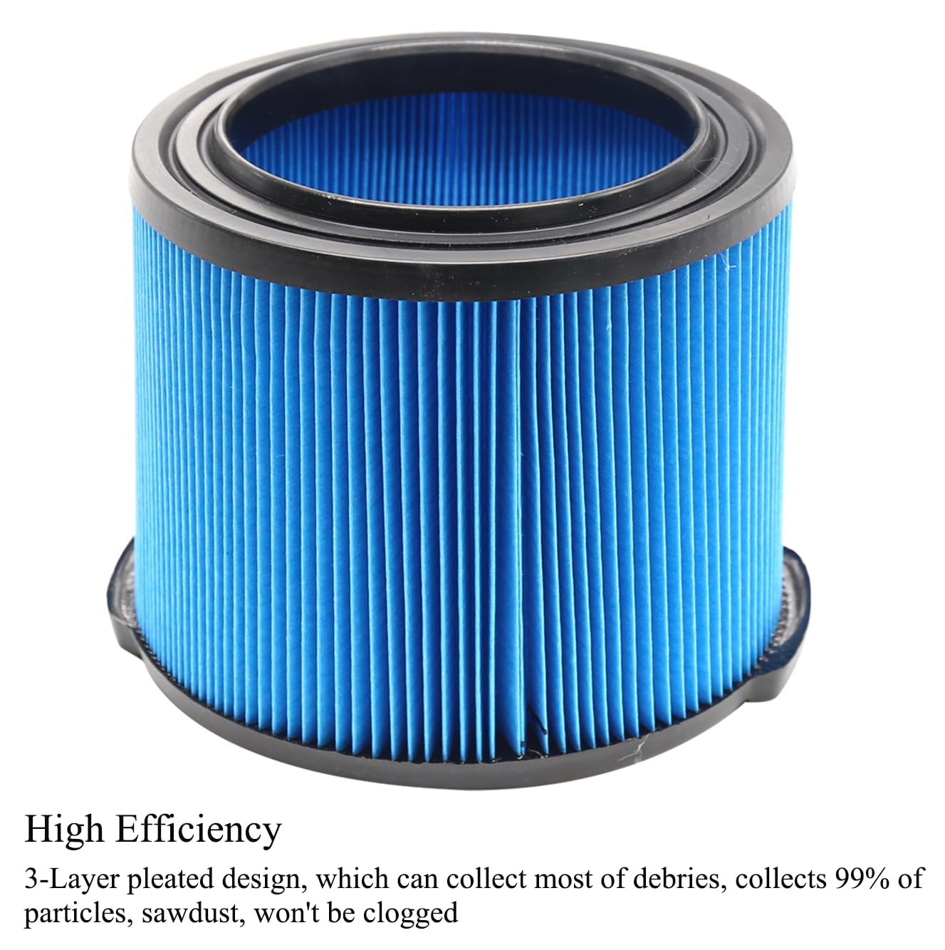 MZY LLC 4 Pack VF3500 Replacement Filter for Ridgid Wet Dry Vac VF3500, WD3050, WD4070, WD4080, WD4522, 4000RV, 4500RV filters 3-4.5 Gallon Vacuums