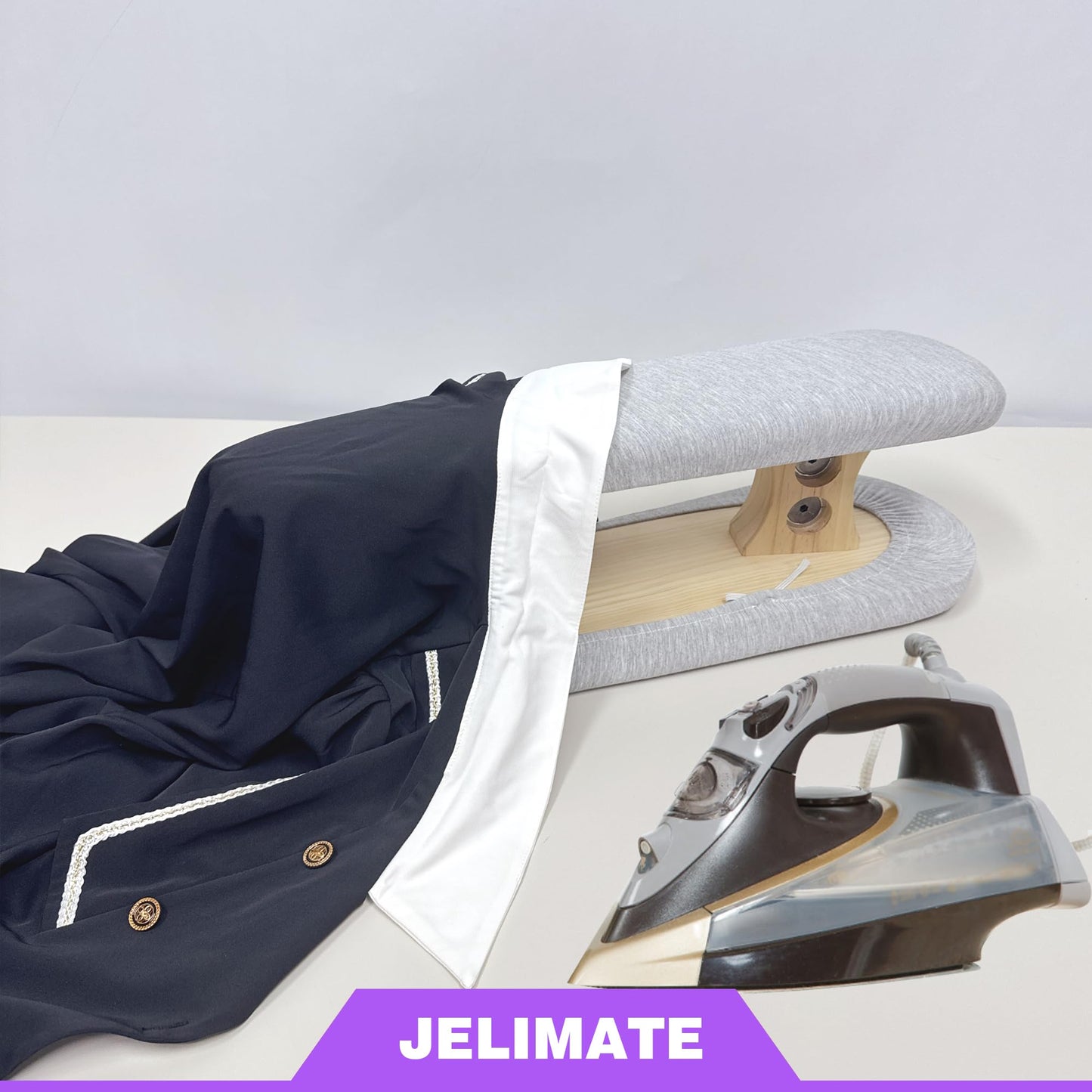 JELIMATE Padded Pants & Sleeve Ironing Boards with Ultra Thick Padding, Double Side Ironing Board