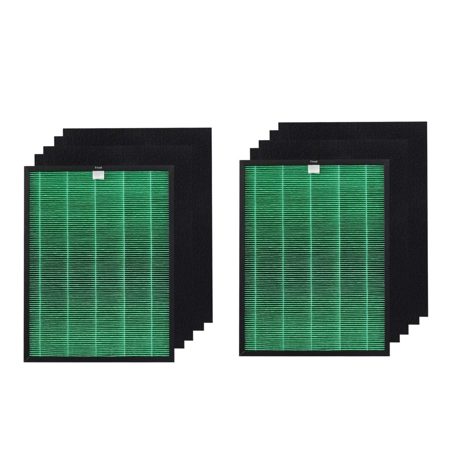 PUREBURG Replacement Filter Compatible with Coway Airmega 150 AP-1019C & Airmega 160 Air Purifiers, 2 H13 True HEPA and 8 Activated Carbon Pre Filter, 10 Piece Pack