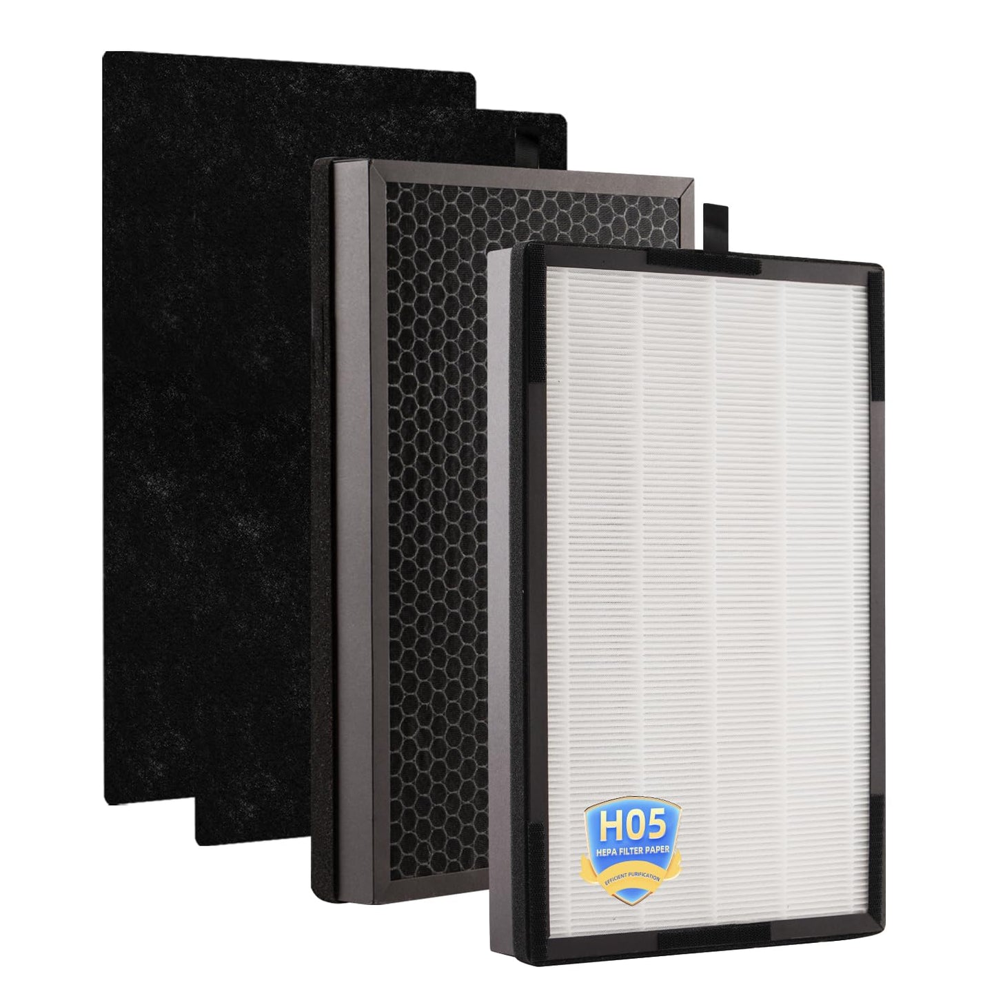 H05 Replacement Filter Compatible with HIMOX H05 Air Purifier,H13 Grade 2 High-Efficiency Filter+2 Pre-Filters