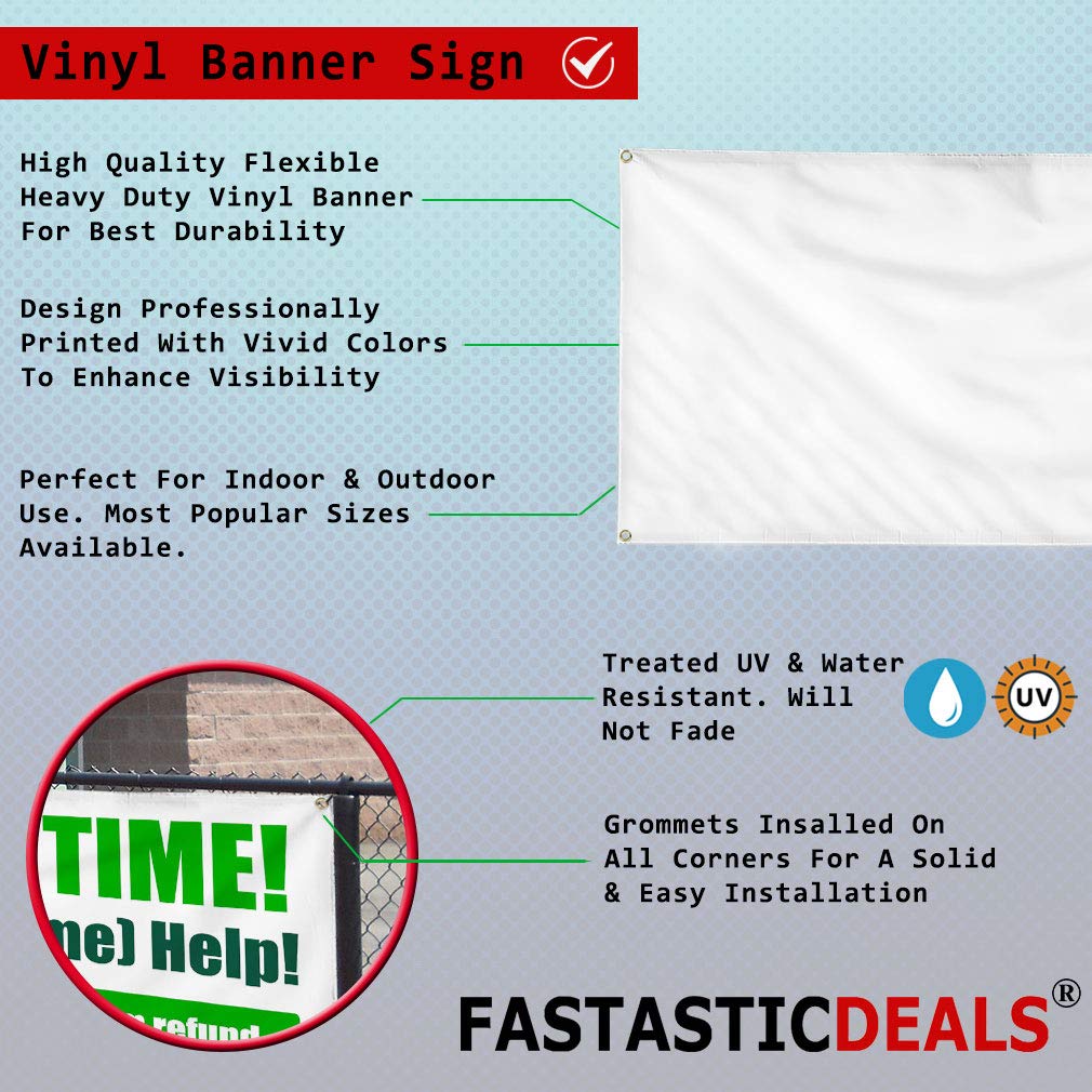Safety Comes First Arrive Work Safe Vinyl Banner Sign w/Grommets 2 ft x 4 ft