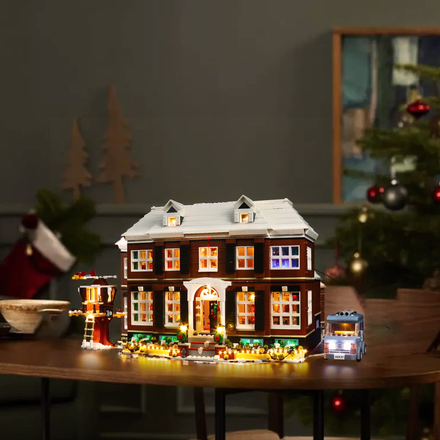 BrickBling LED Light Compatible with Lego Home Alone 21330 Building, Remote Control Lighting Kit Compatible with Lego 21330-No Model Included