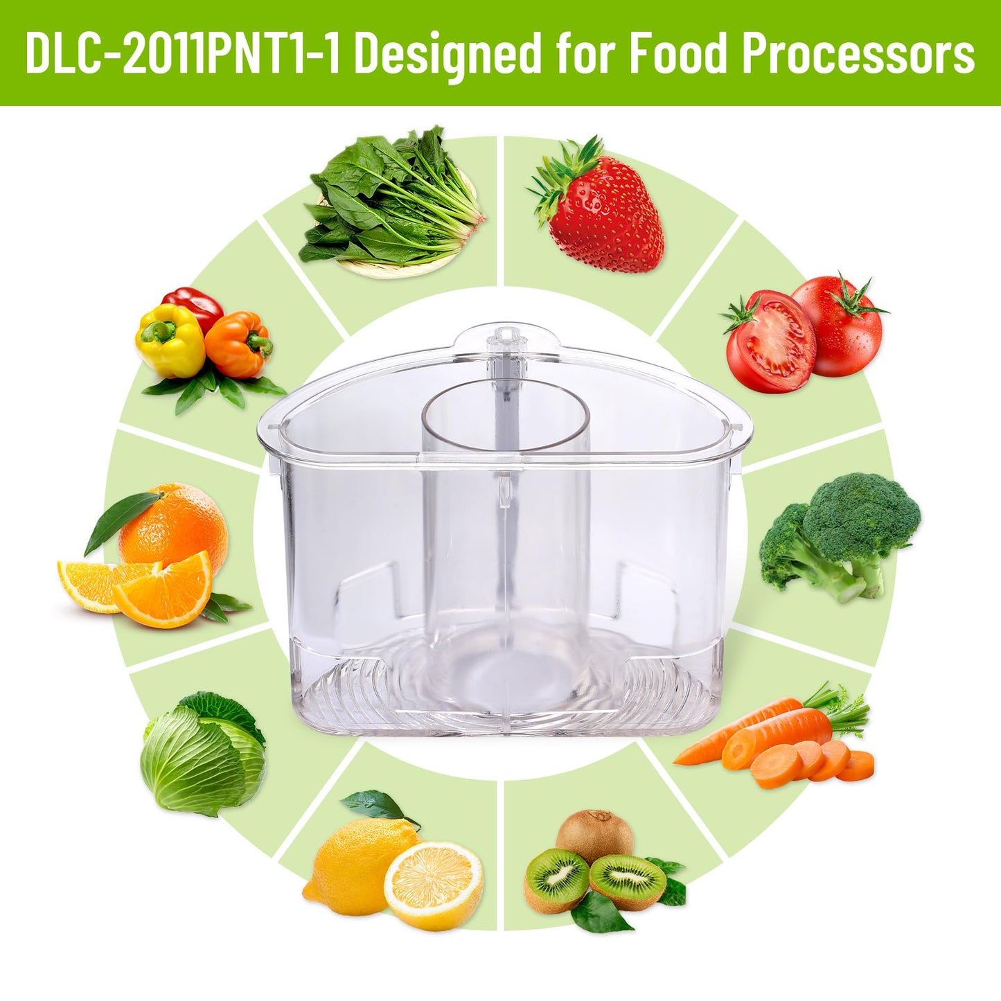 DLC-2011PNT1-1 Large Pusher Sleeve Assembly Replacement Compatible with Cuisinart Food Processor DLC-2007N DLC-2009CHB DLC-2009CHBMY DLC-2011CHBY DLC-2011N DLC-2009GMAMZ