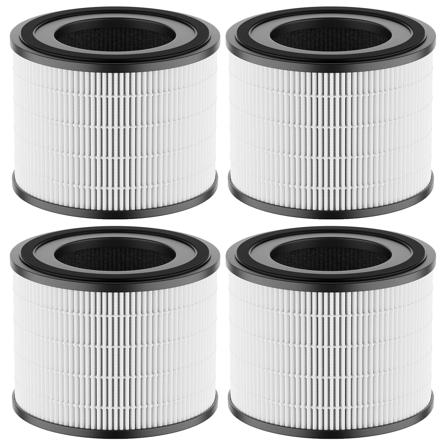 CHAMONNY AP-S0610L Filter Replacement, Compatible with MOO-KA AP-S0610L Air Purifier, 3-in-1 H13 True HEPA Filter and Activated Carbon Filter (4Pack)