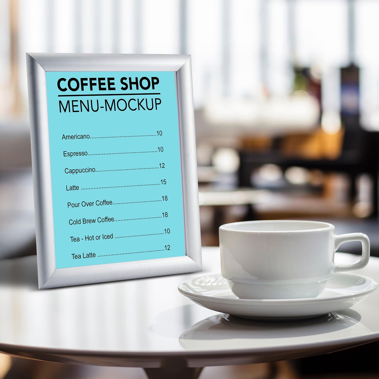 Blulu 2 Pcs Silver, 8.5 x 11 Inch, Front Load Easy Open Snap Frame Poster/picture Frame, Snap Open Sign Holder, Wall Mount or Tabletop