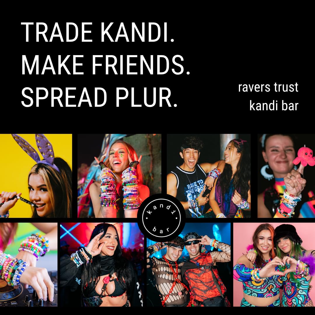 KANDI BAR 'Party Hard' Collection (13 Rave Bracelets)
