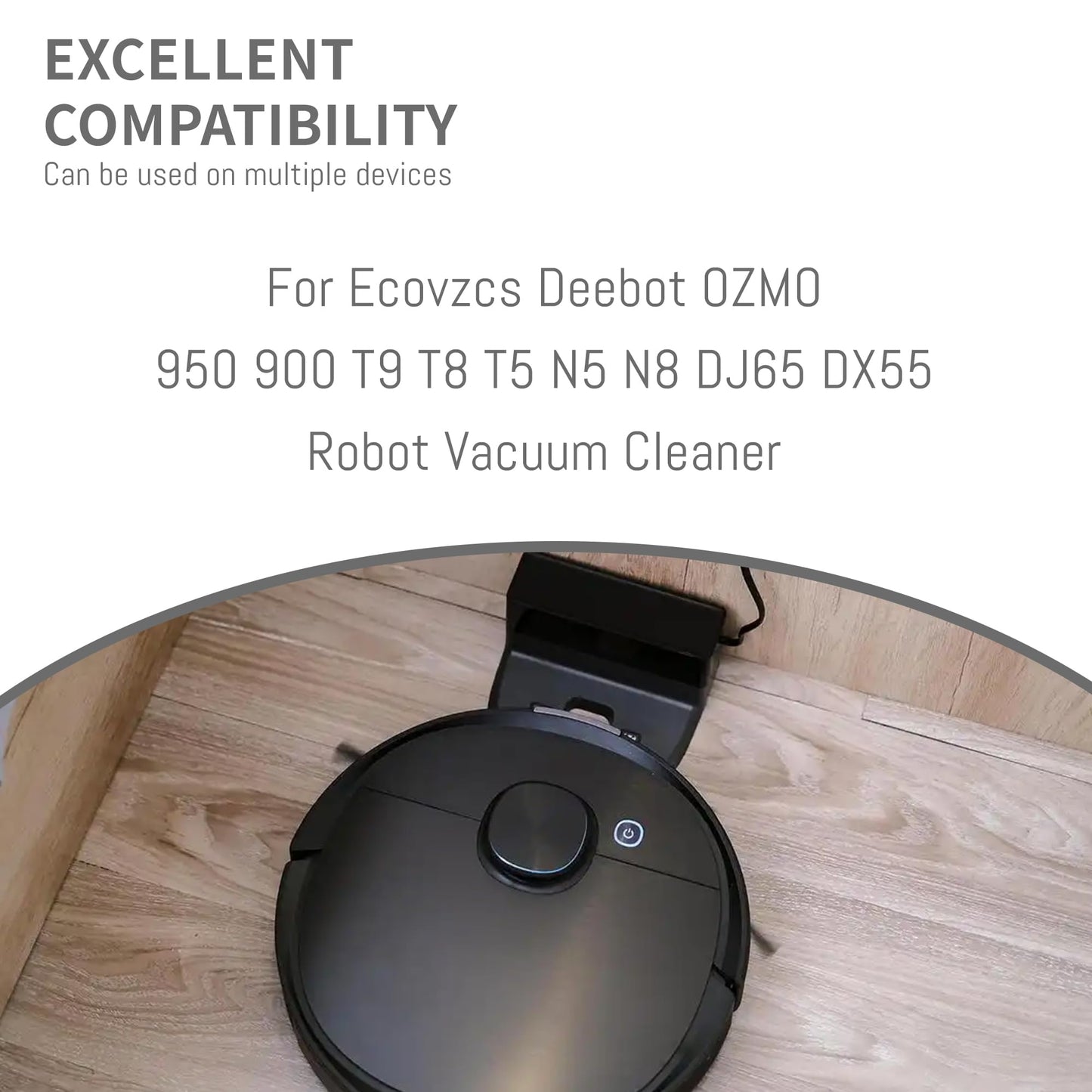 for Ecovacs Charger, Compatible for Ecovacs Deebot OZMO 950 900 T9 T8 T5 N5 N8 DJ65 DX55 Charging Base, Robotic Vacuum Cleaner Charging Station Spare Parts with US Plug