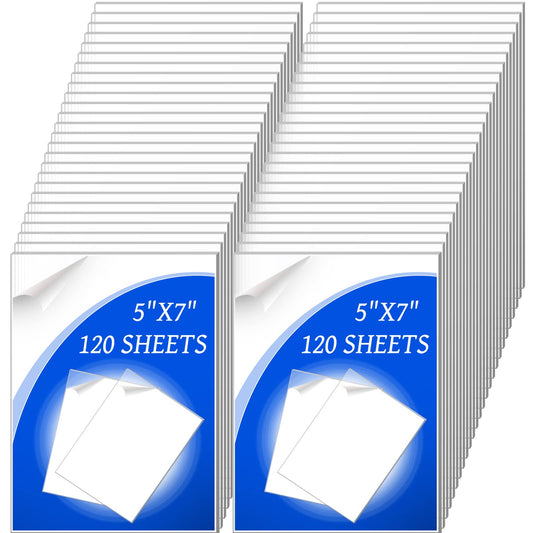 120 Pieces 1mm Thick Acrylic Sheets 5 x 7 Inch Acrylic Clear Sheet for Craft Projects Picture Frame Glass Replacement Projects Display Painting Party Wedding Festival