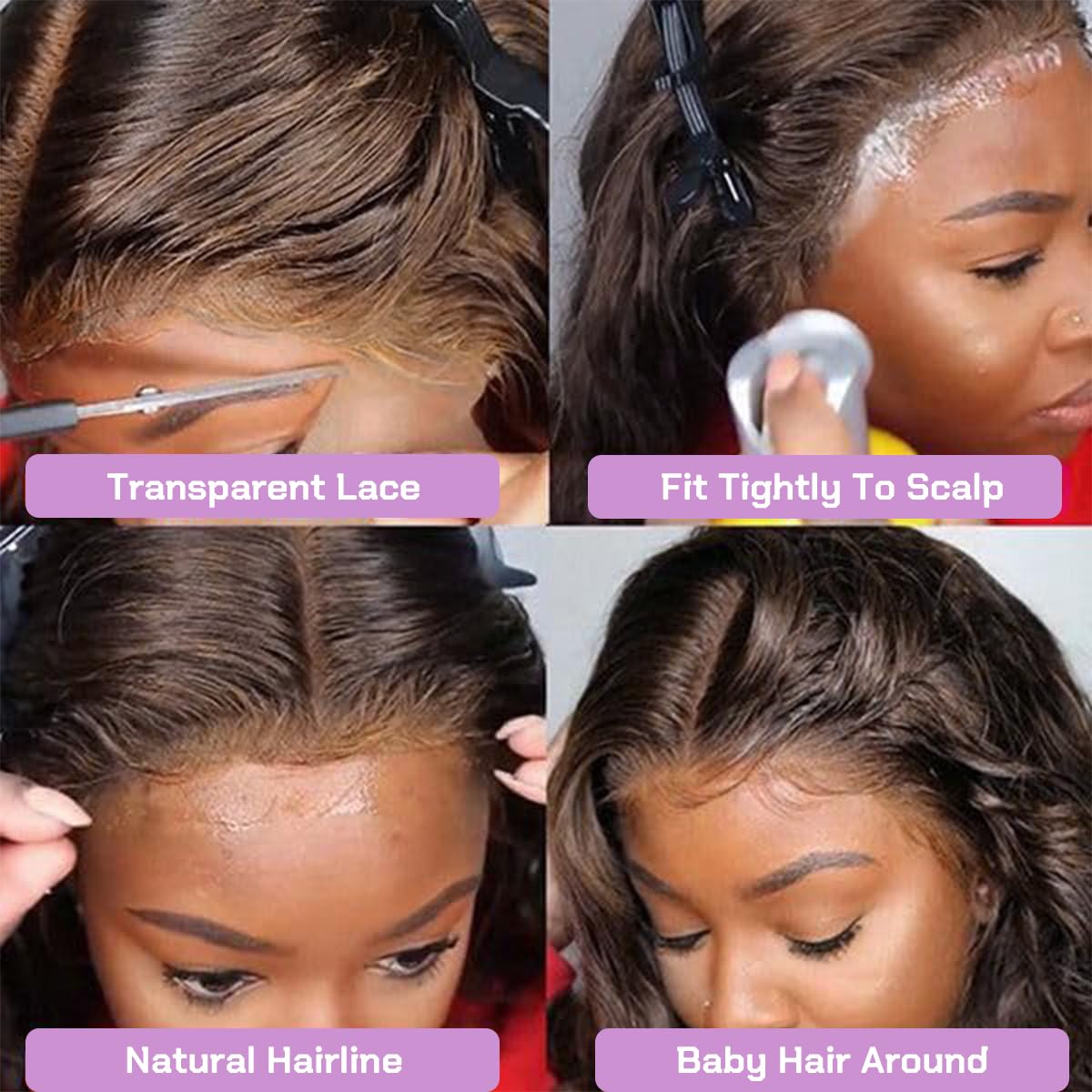 13x6 Chocolate Brown Lace Front Wig Human Hair 200% Density Body Wave Wigs HD Transparent Front Wigs Human Hair Pre Plucked with Baby Hair Brown Colored Wigs for Women Human Hair Wigs 26 Inch