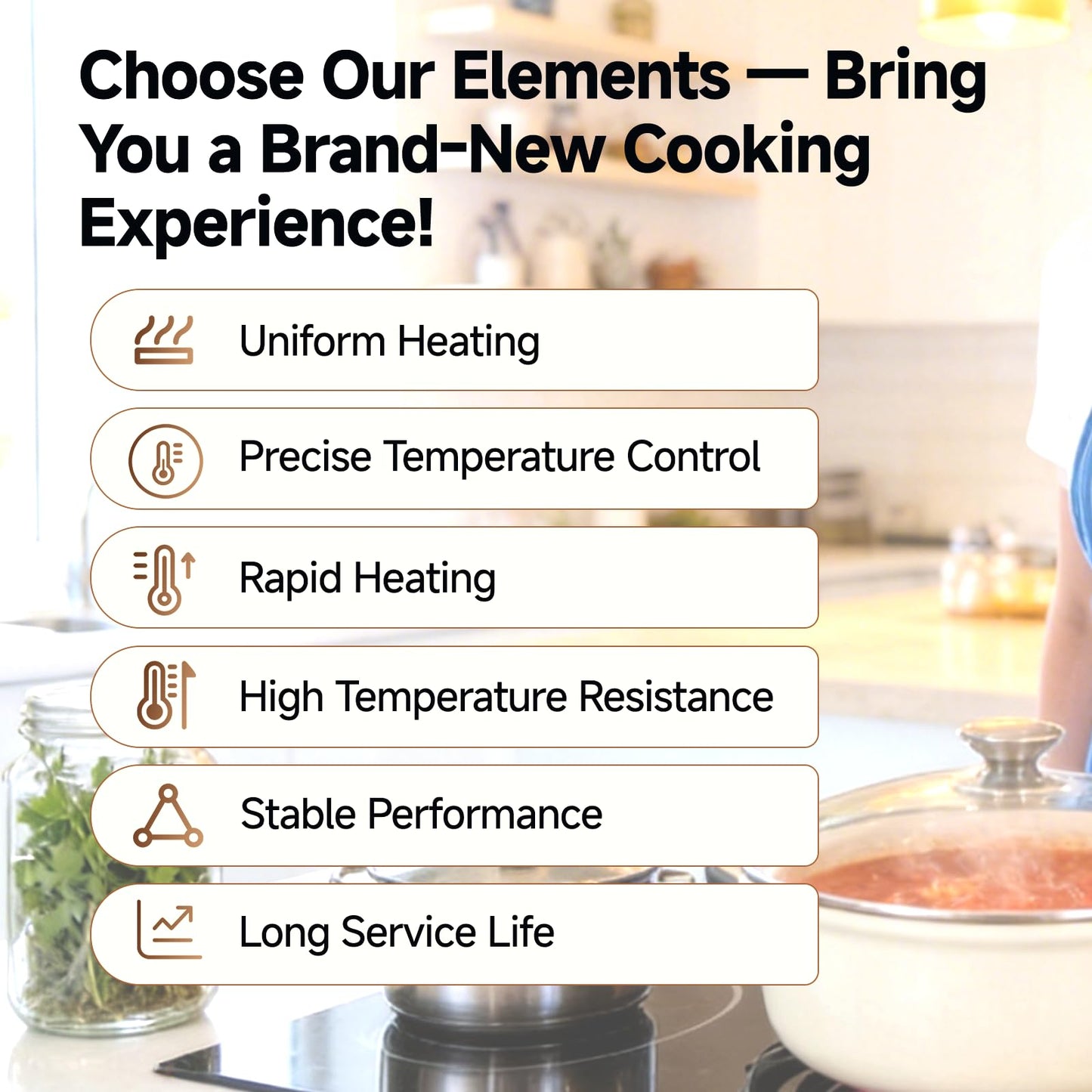 WB30T10133 Dual Radiant Surface Element, 240V 3000W Electric Cooktop Heating Element Compatible with GE Hotpoint Haier Stove, Replaces WB30X24111, NE59M432, 164D3871P001, PS2321567, 1474218