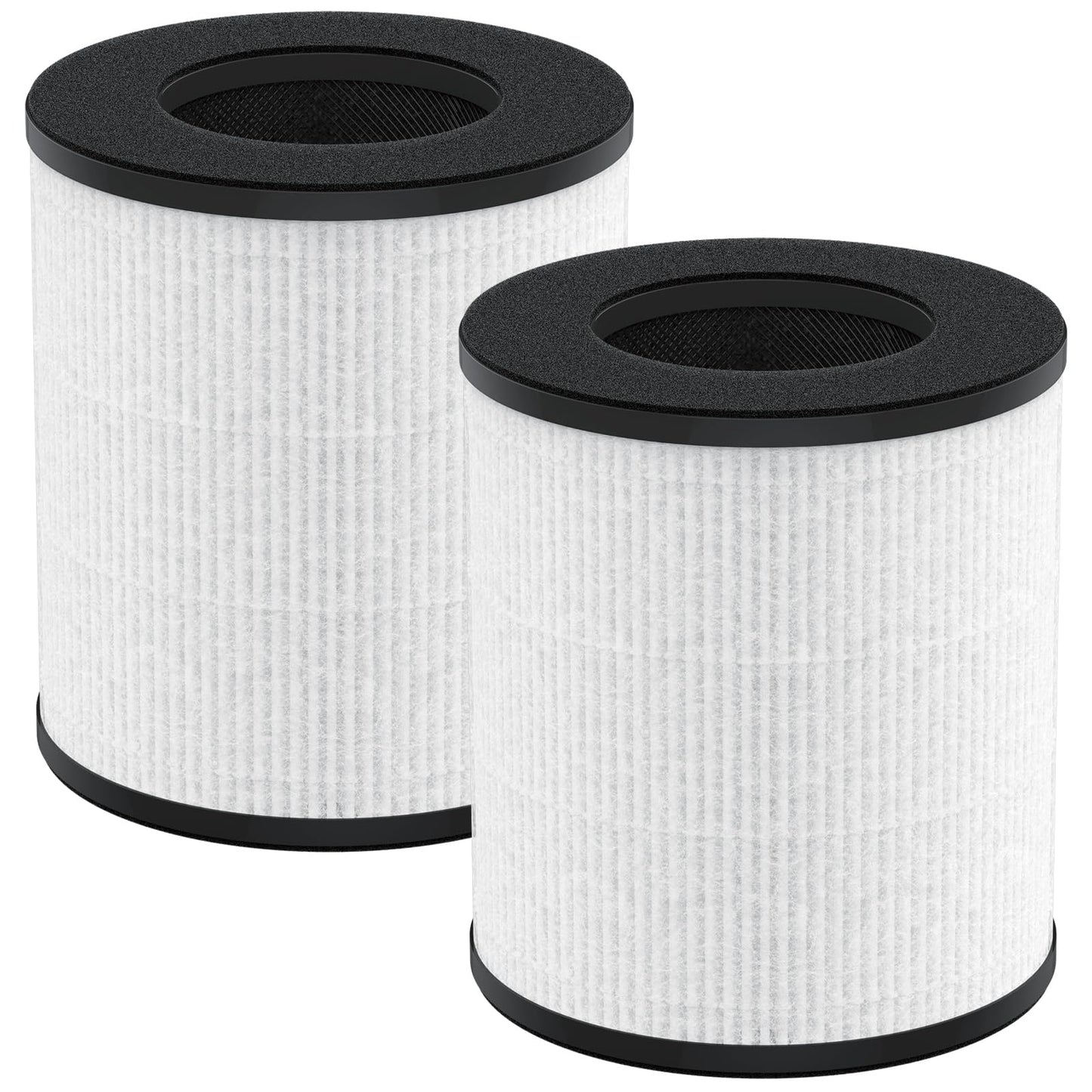 2 Pack True HEPA Replacement Filter Compatible with Tenergy Renair, Cool-Living CL-6070A, Beaba, Tredy TD-1300 Air Purifier, 3-in-1 High-Efficiency Air Filter