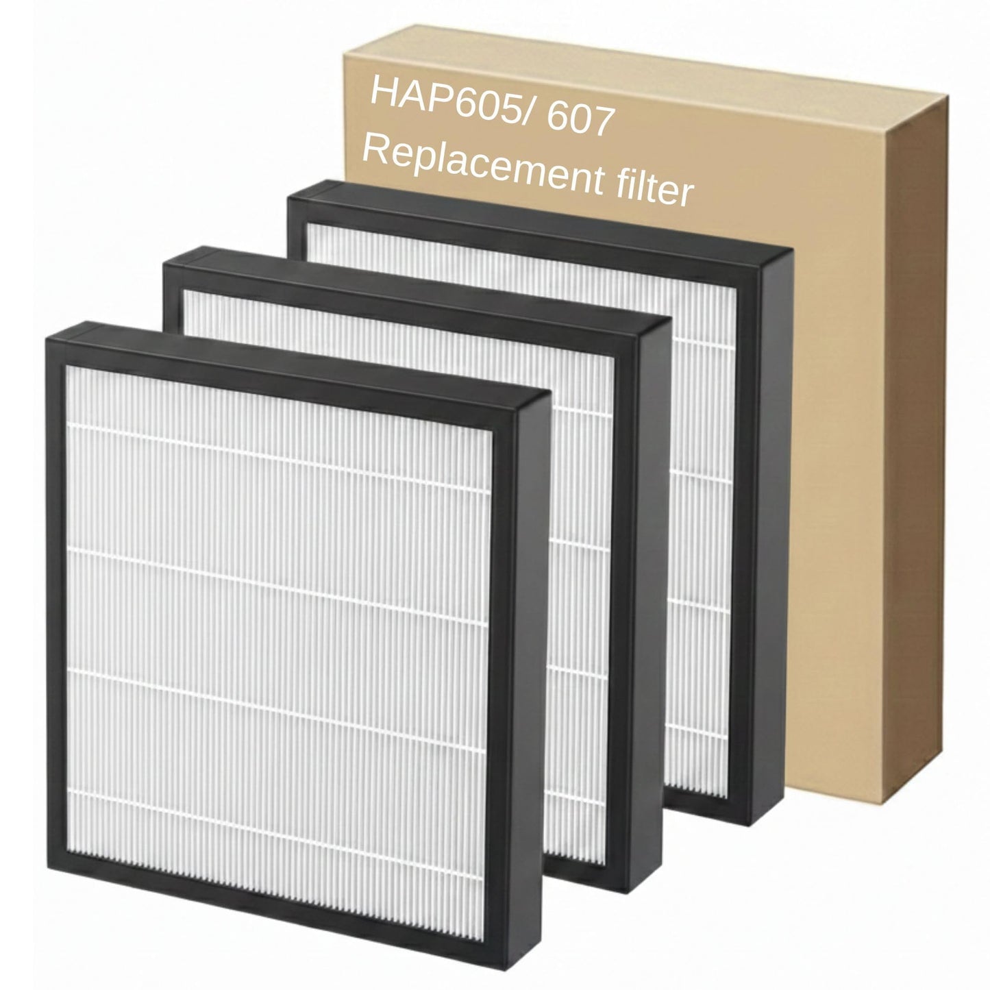 3 Pack HAP605 / HAP607 Replacement Air Purifier Filter, Compatible with Freaire & XenonLab Air Purifier, ToLife Air Purifier Filter Replacement, Activated Carbon & High-Efficiency Layered Filter
