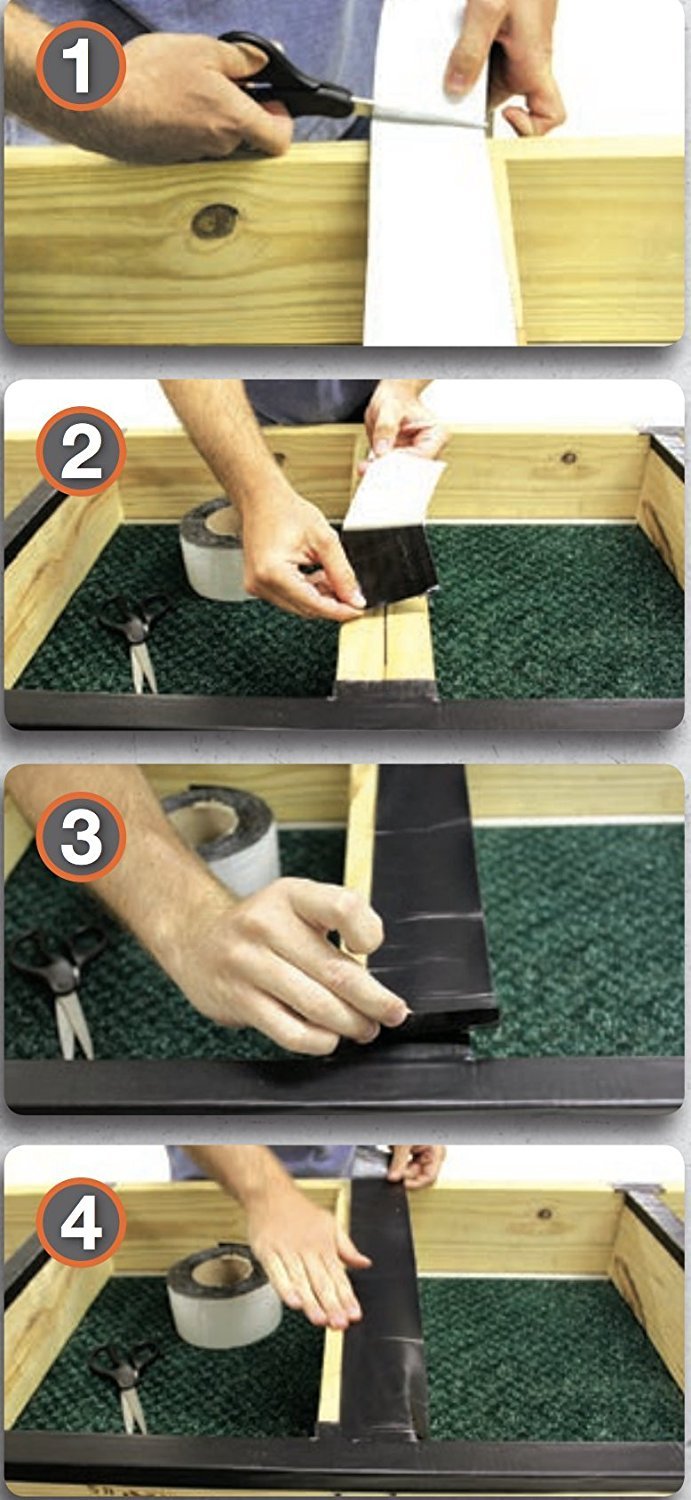 DeckWise WiseWrap JoistTape 3" x 75' Self-Adhesive Deck Joist Flashing Tape for Hardwood, Thermal Wood, PVC, Pressure Treated, and Composite Decking (1 roll)