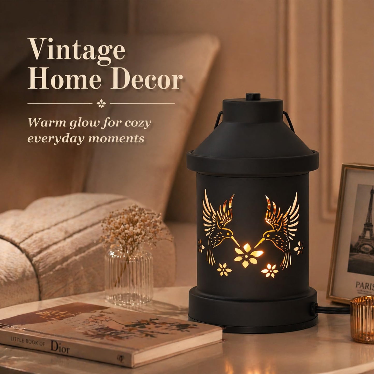 Hummingbird Candle Warmer Lamp Timer - Mothers Day Gifts for Mom, Birthday Gifts for Women, House Warming Gifts New Home Decor