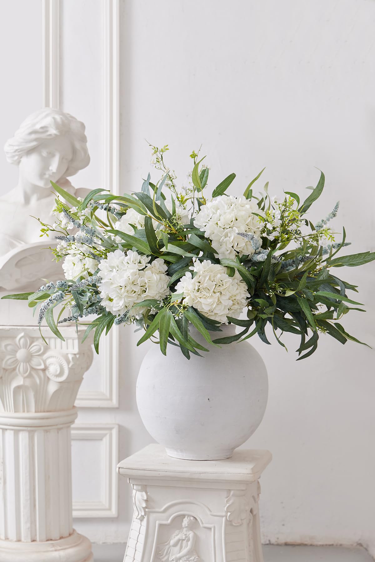 MISSPIN Artificial Flowers with Greenery Stems Faux Plants Indoor Branches for Tall Vase Ultra-Realistic, 13 Pcs Wedding Centerpieces, Home Decor & DIY Bouquets
