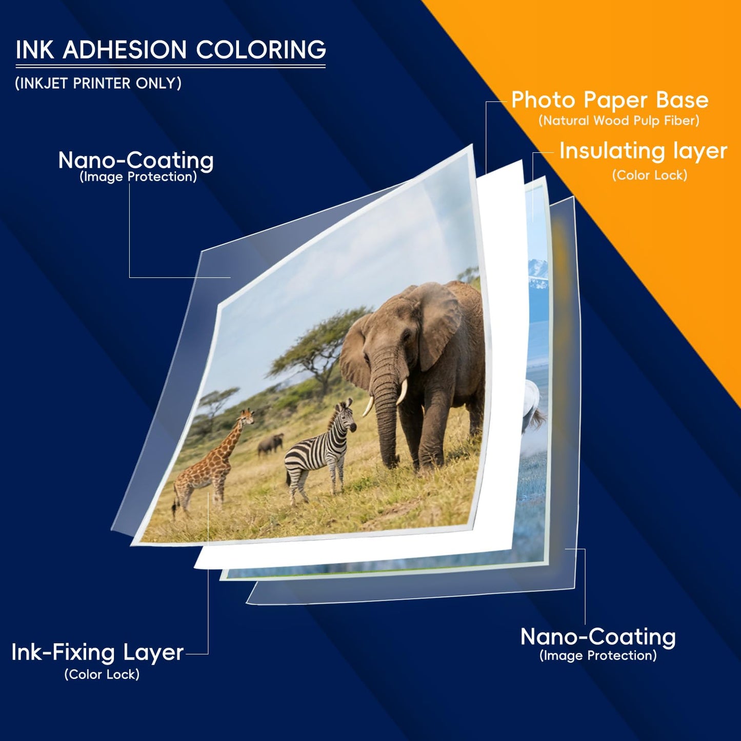Inkjet Photo Paper 8.5x11", 200 Sheets 64lb/240gsm Glossy Double Sided Cardstock Premium Heavyweight Photographic Paper for Inkjet Printer Instant Dry Postcard Picture Brochure DIY Flyers