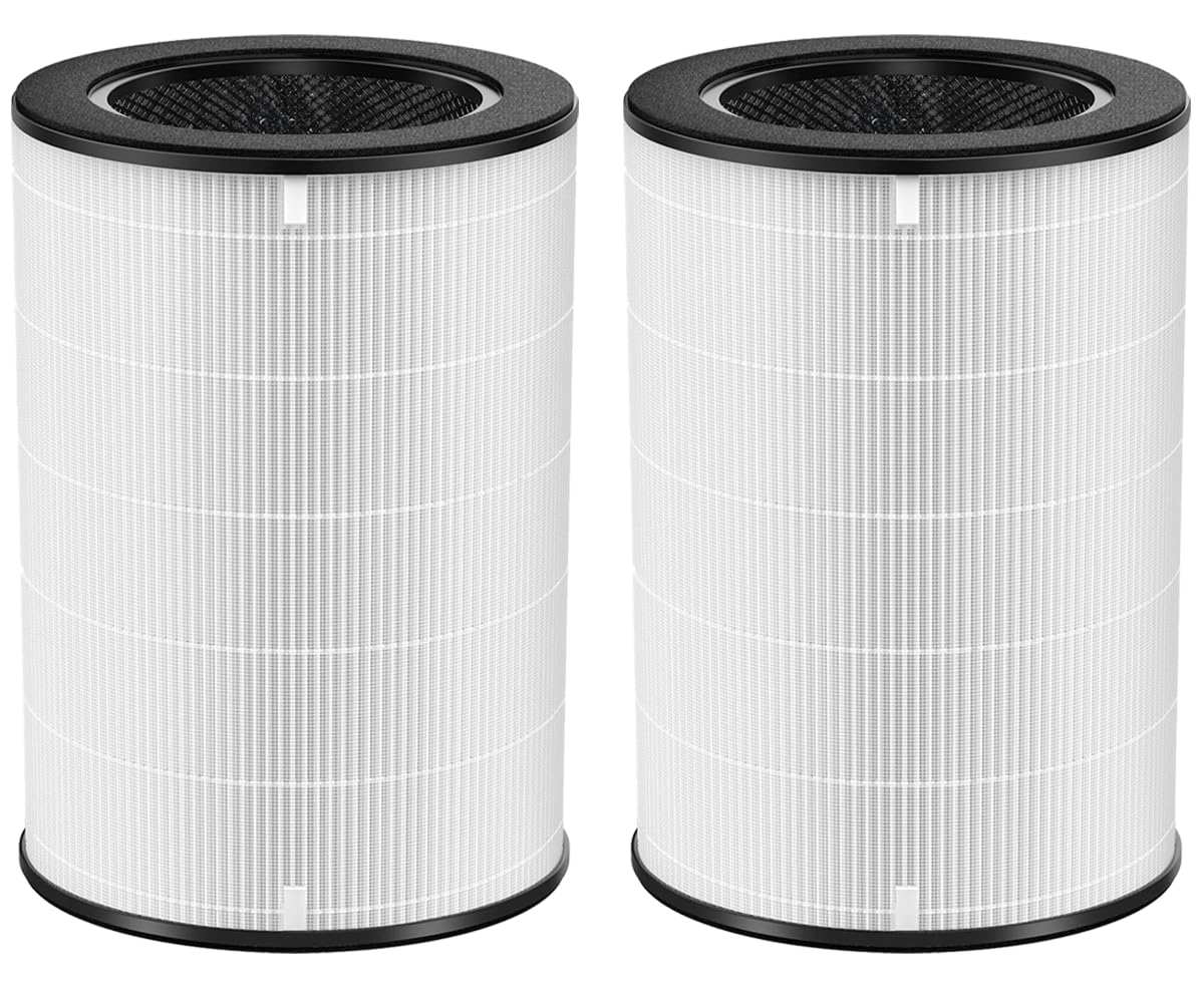 WOCASE 2 Pack AP-T45 AP-40FT Filters Replacement,True HEPA Filter Compatible with Homedics Total Clean 5-in-1 Air Cleaner Purifier AP-T40FL,AP-T40WT,AP-T40WTAR,AP-T45,AP-T45-BK,AP-T45-WT,Part #1461901