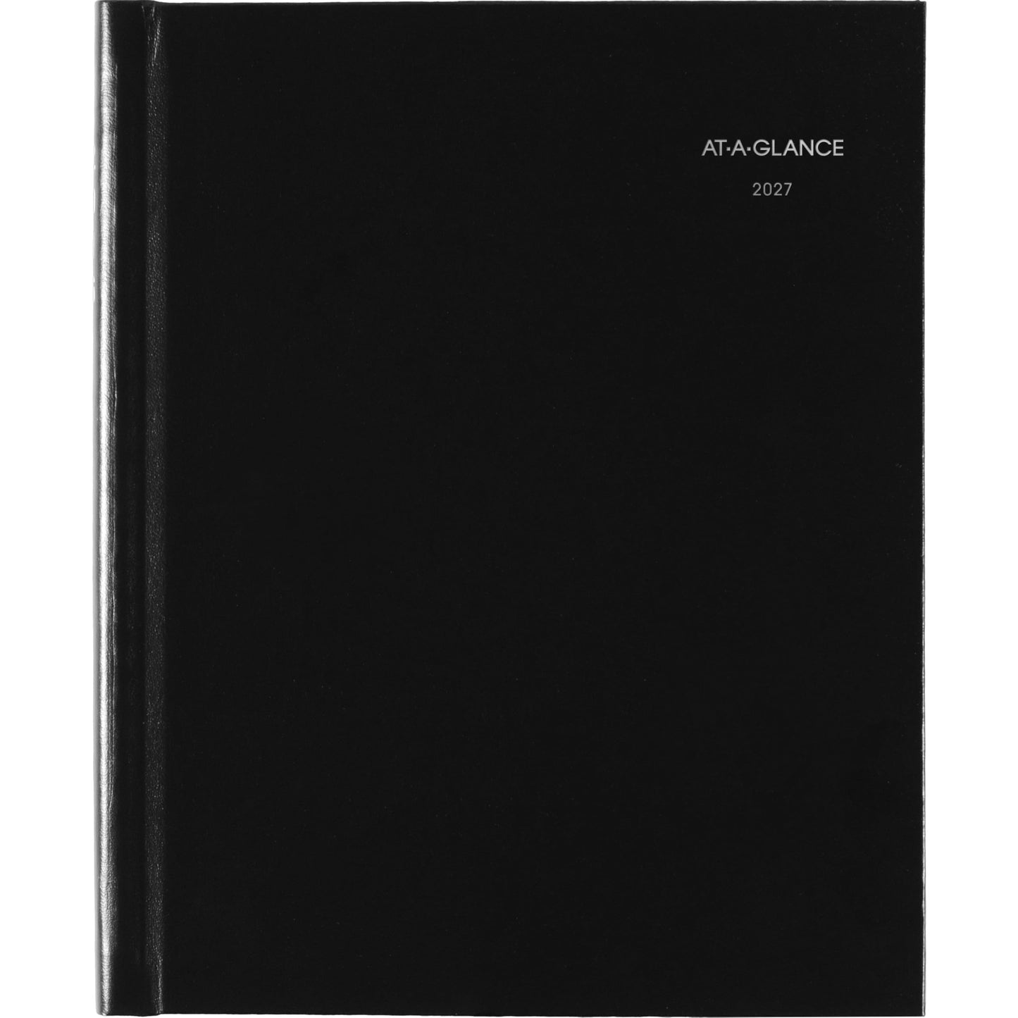 AT-A-GLANCE 2027 Planner, Monthly, 7" x 8.5", Tabbed, Unruled Daily Blocks, Hardcover, DayMinder, Black (G400H0027)