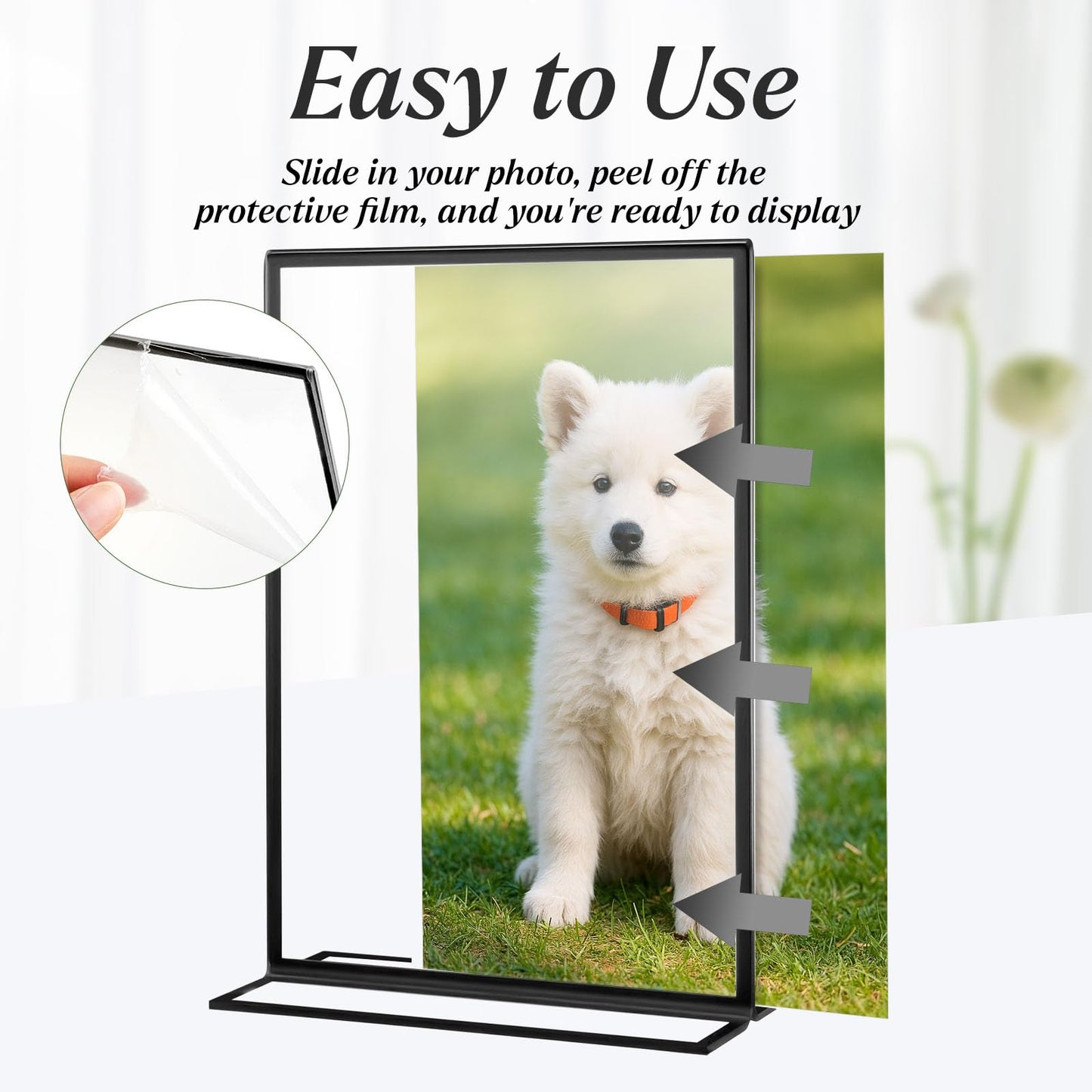 Alffun 20 Pack Acrylic Sign Holders 4x6 Inch, Double Sided Vertical Stand Clear Picture Frames, Wedding Table Numbers Frames for Party, Restaurant Signs and Office Photos