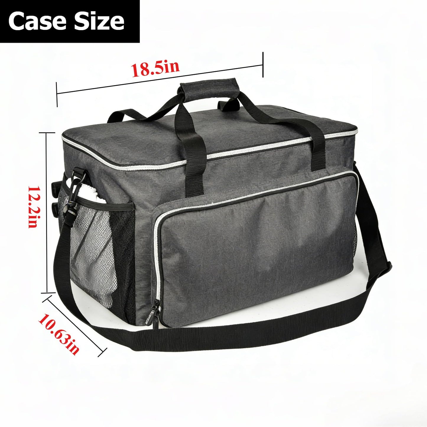 Tanmqin Storage Bag Compatible with Dupray Neat & Neat Plus Steam Cleaner, Large Carrying Case with External Extension Pole Holder, Heavy-Duty Organizer for Dupray Steam Cleaner Accessories (Bag Only)