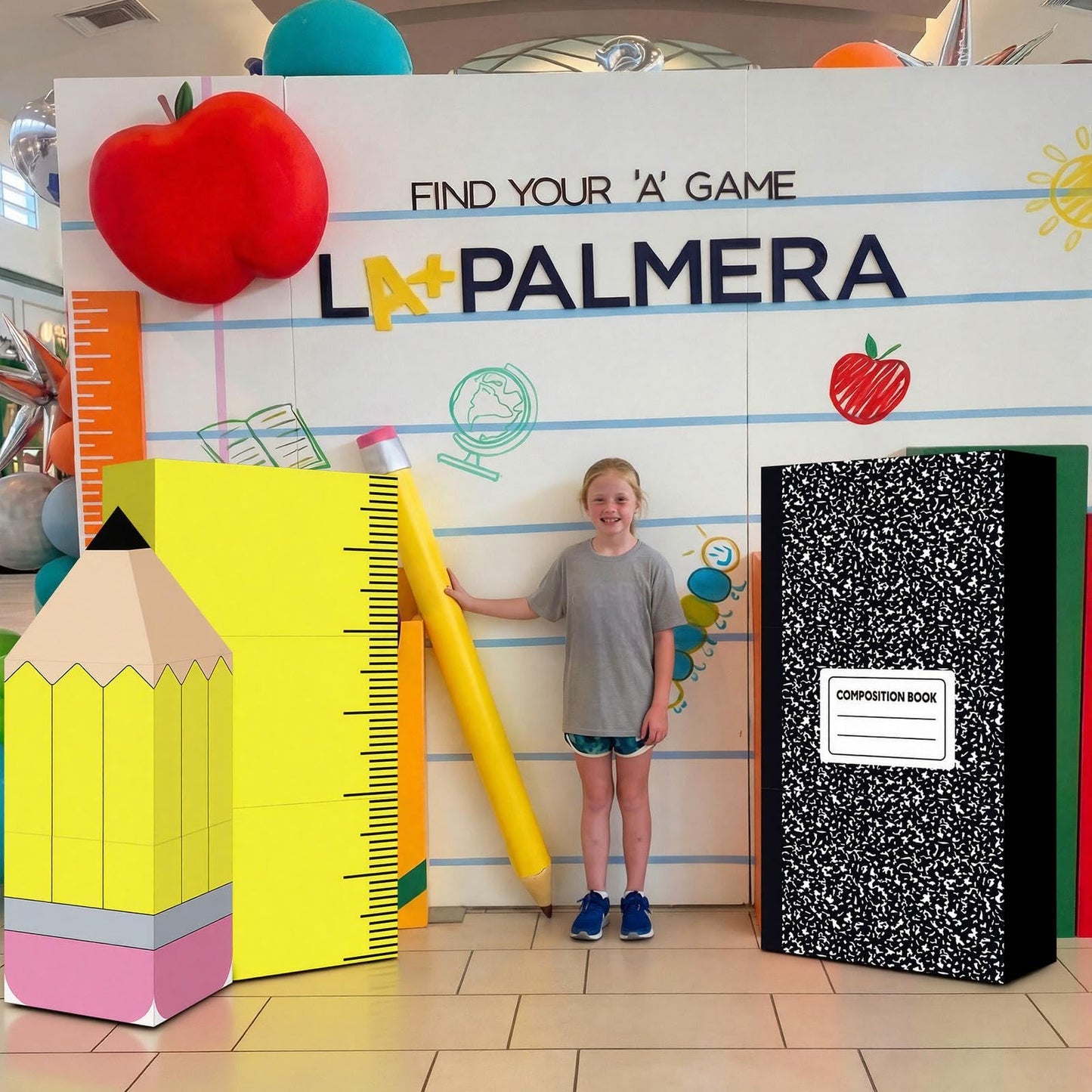 YooNotee 47.24" x 23.62" Kindergarten Graduation Decorations Preschool Decoration Giant Pencil Notebook Rulers Boxes Large Classroom Decor Class of 2026 Photo Booth Props for Preschool Kindergarten