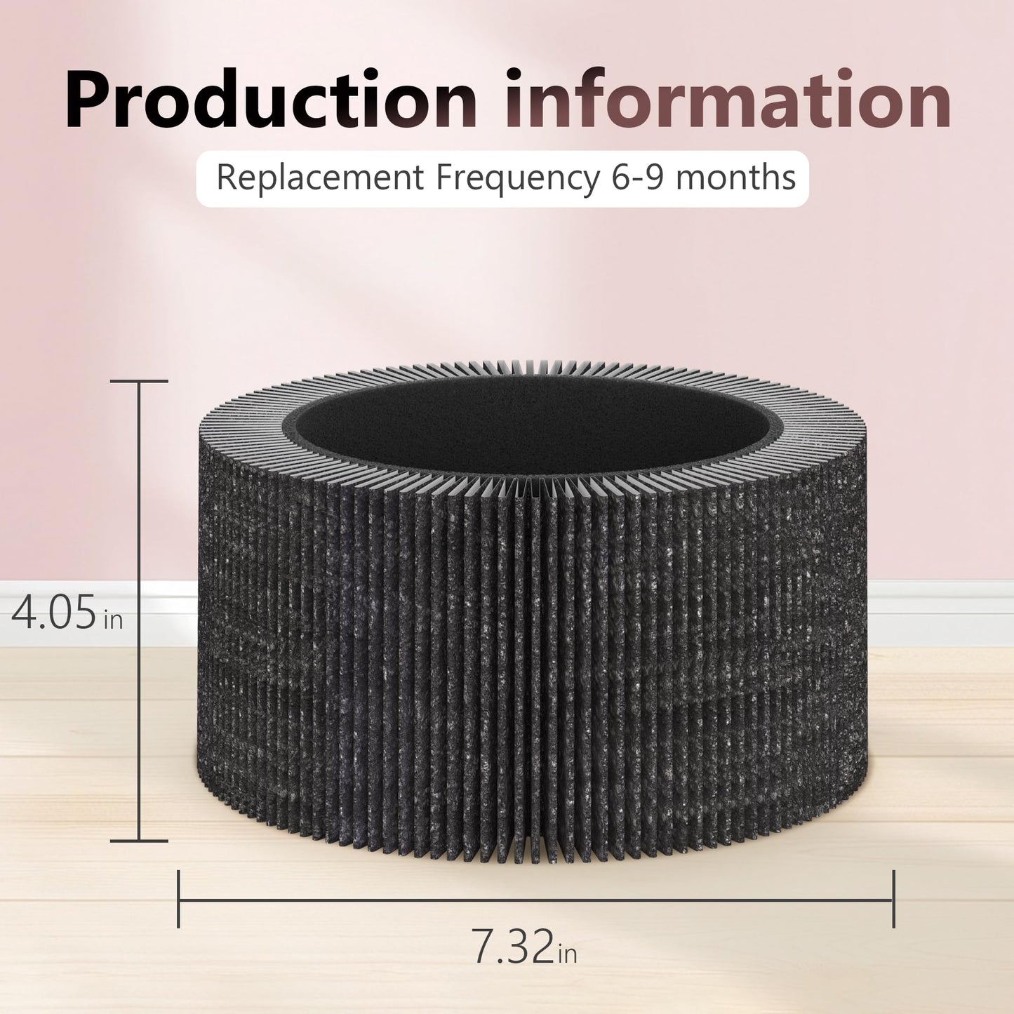 XBWW 3 Packs AIR030W Replacement Filter Compatible with Dupray Bloom AIR030W Planter Air Cleaner Purifier, Premium Filters and Activated Carbon Filter
