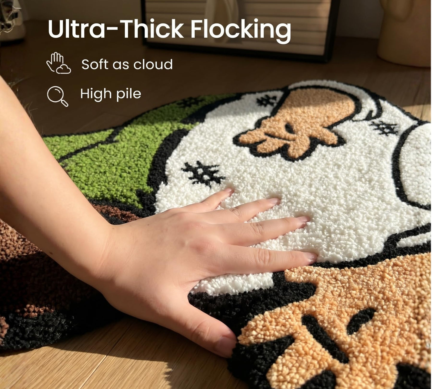 GROVETA Cartoon Rug for Bedroom - Dad Fun Cool Rugs for Men - Washable Hypebeast Funny Decorative 3D Rug for Living Room - Tufted Rug 32 * 20 Inch Graphic Rugs for Home Decor Area Rug