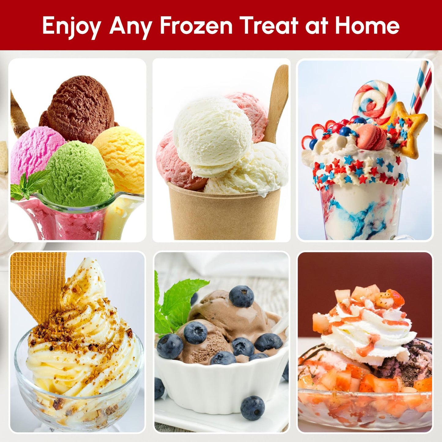 Ice Cream Maker Attachment for KitchenAid Stand Mixer | 2 Quart Ice Cream Bowl, Fits for KitchenAid 4.5 Qt & Larger Models - Homemade Ice Cream, Gelato & Sorbet, Ice Cream Machine by InnoMoon