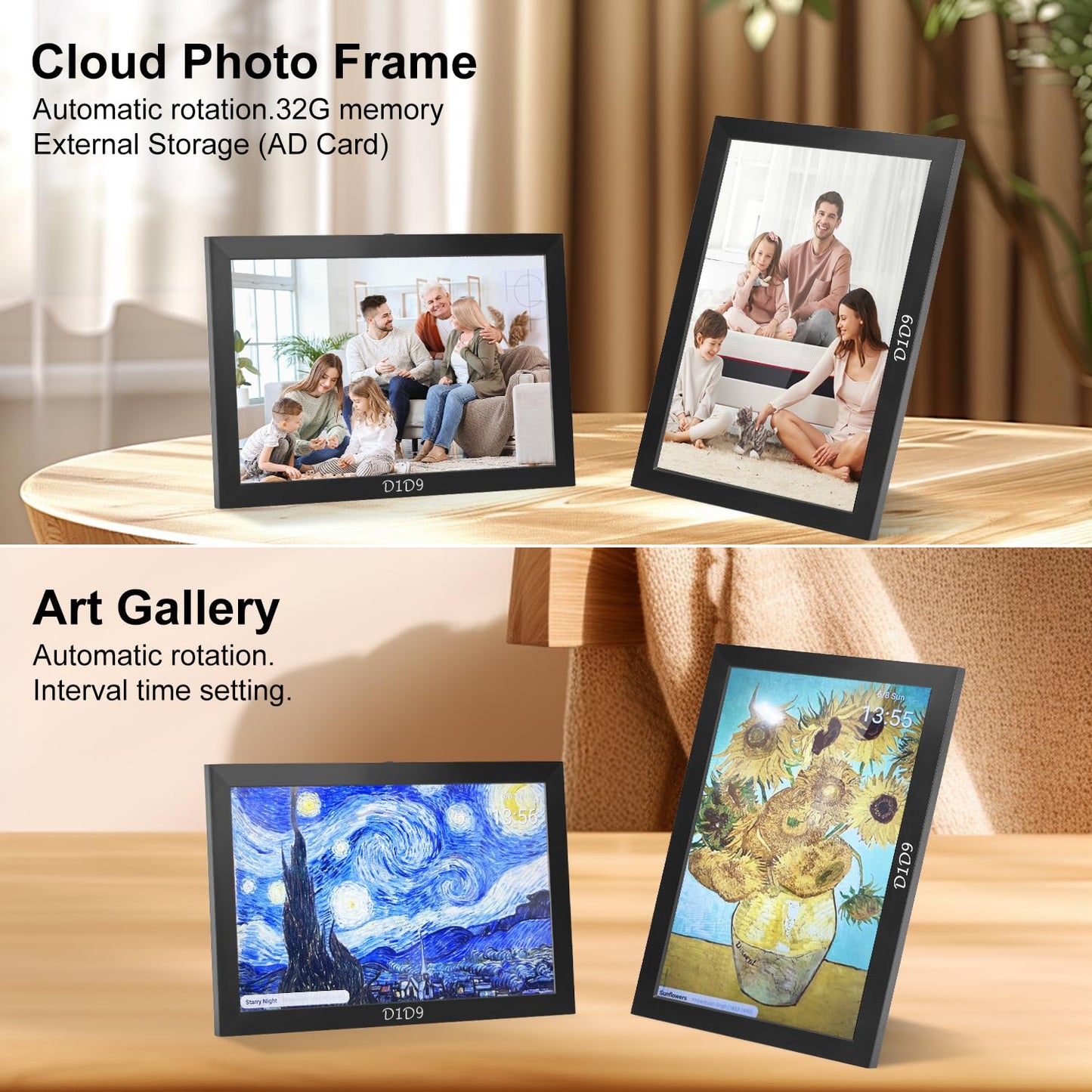 10.1 Inch Smart Digital Calendar, Chore Chart, Meal Planner, HD Touchscreen Smart Family Planner, Hearth Display Desk Digital Calendar Seamless Scheduling, for Home, Kitchen, Office, School