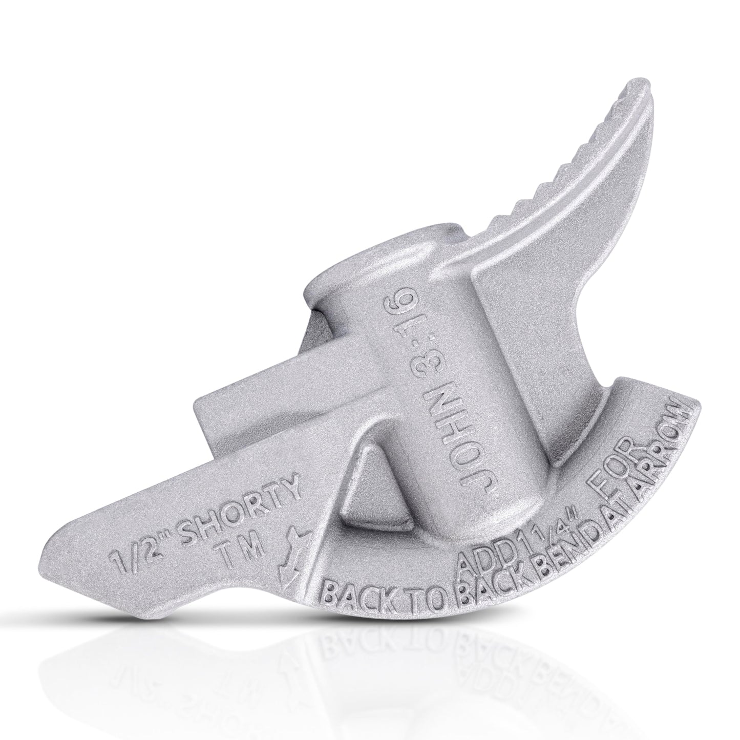 1/2" SHORTY -Half Inch, 1/2" aluminum EMT short bender with 3/4" inner thread