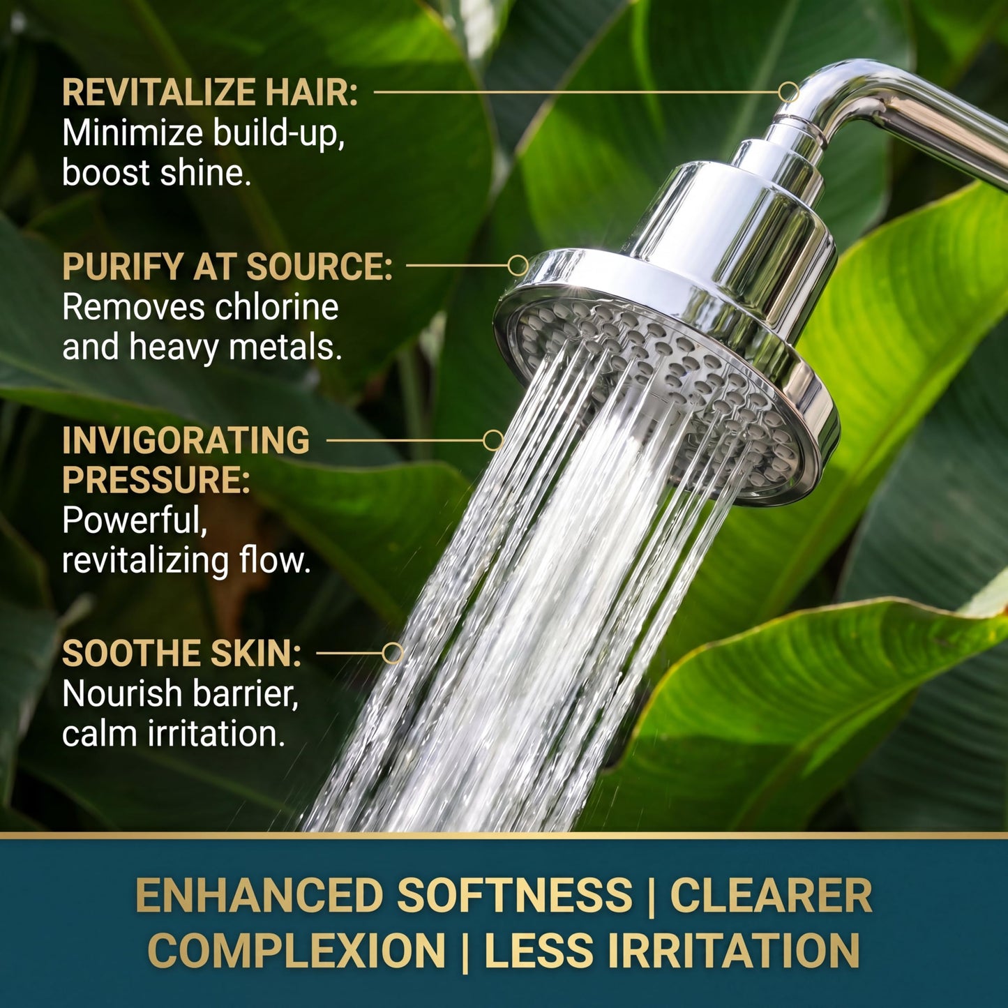 Lucinn Pro Filtered Showerhead Replacement Cartridge – Compatible with Lucinn Pro Filtered Shower Head – Reduces Chlorine, Heavy Metals & Impurities for Softer Skin & Smoother Hair