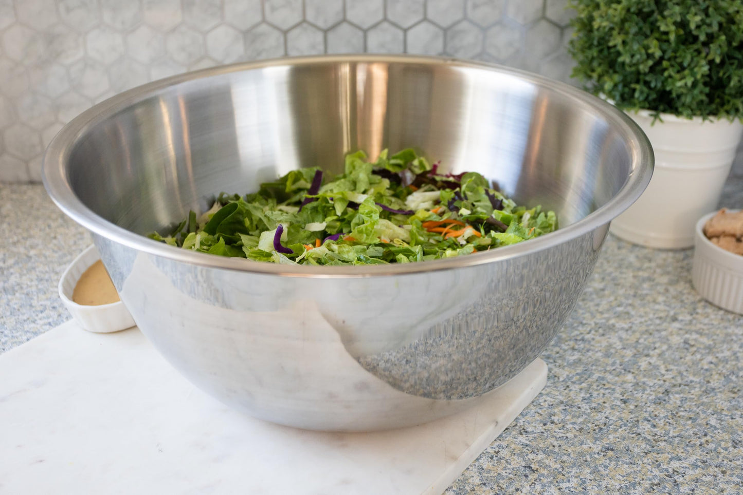 Fox Run Stainless Steel Mixing Bowl, 10.75 Quart Capacity Large Metal Bowl