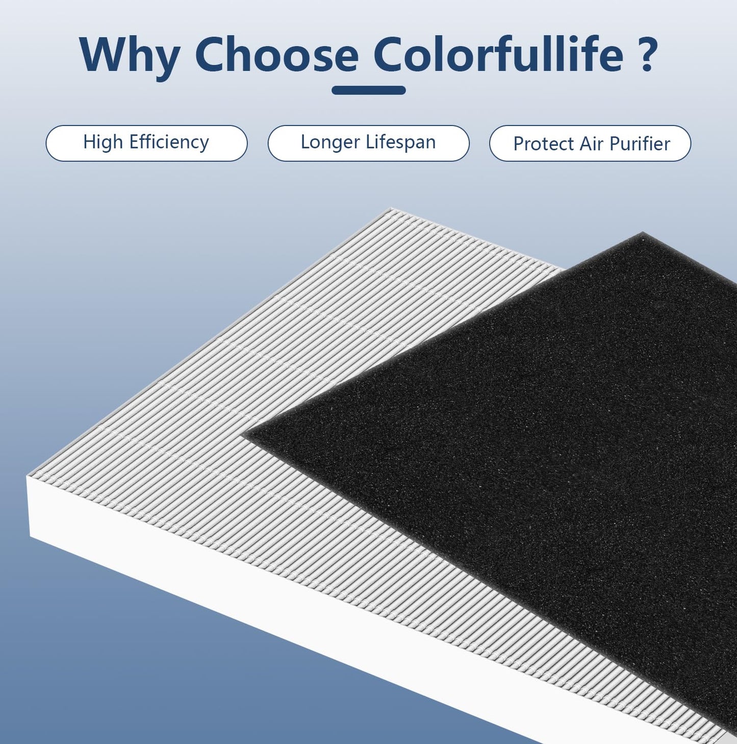 115115 Replacement Filter A Size 21 Compatible with Winix PlasmaWave 5300-2, C535, P300, 6300-2, 5300, 9000 Air Purifier, 2 True HEPA Filter 8 Carbon Pre-Filters
