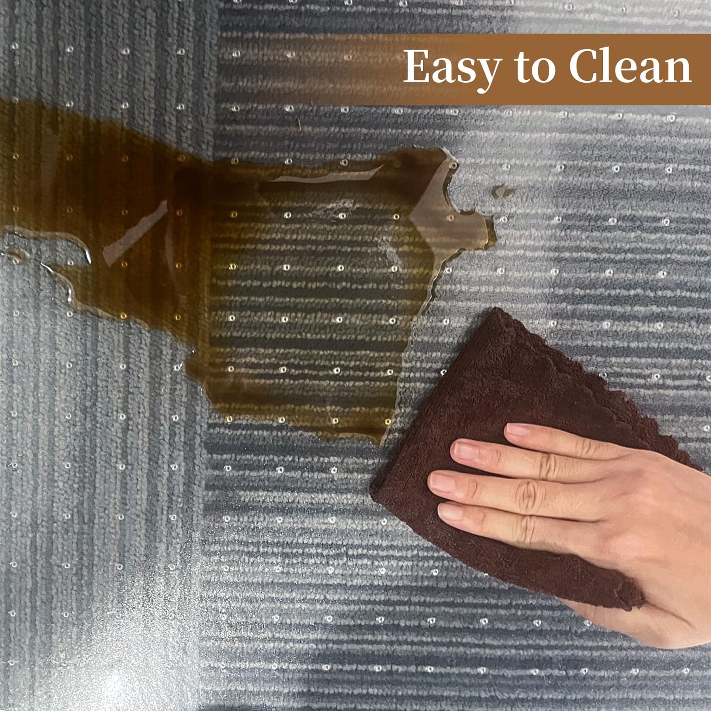 MESHDO Office Chair Mat for Carpet, 48" X 60" X 0.09" Desk Chair Mat for Carpet Floors, Clear and Thick Rolling Computer Chair Mats with Non-Slip Studded for Home and Office Low Pile Carpets