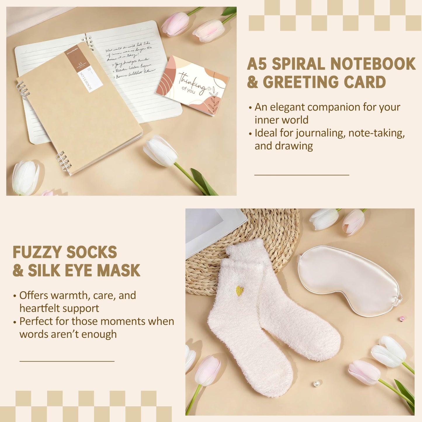 Oufrenn Mother's Day Birthday Gifts for Mom, Get Well Gifts for Women, Self Care Gifts Thinking of You Sympathy Gifts, Get Well Soon Gifts Baskets Care Package for Woman Mom Her Friend Sister