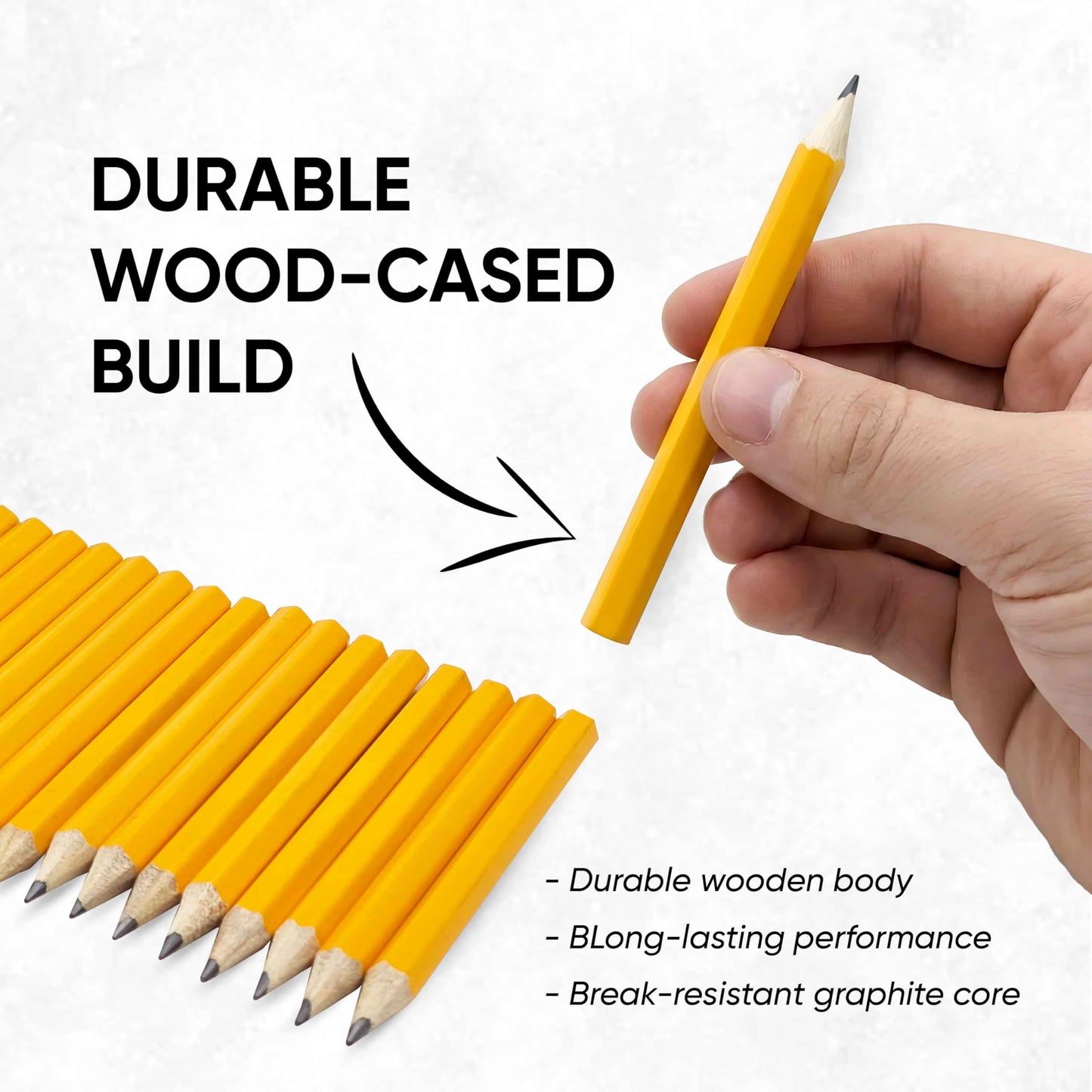 1000 Pack #2 HB Mini Golf Pencils Bulk, Wood-cased 3.5” Small Pencils Bulk, Pre-sharpened mini pencil bulk for Teachers Writing, Marking Sketching, Classroom Essentials, Back to School Supplies