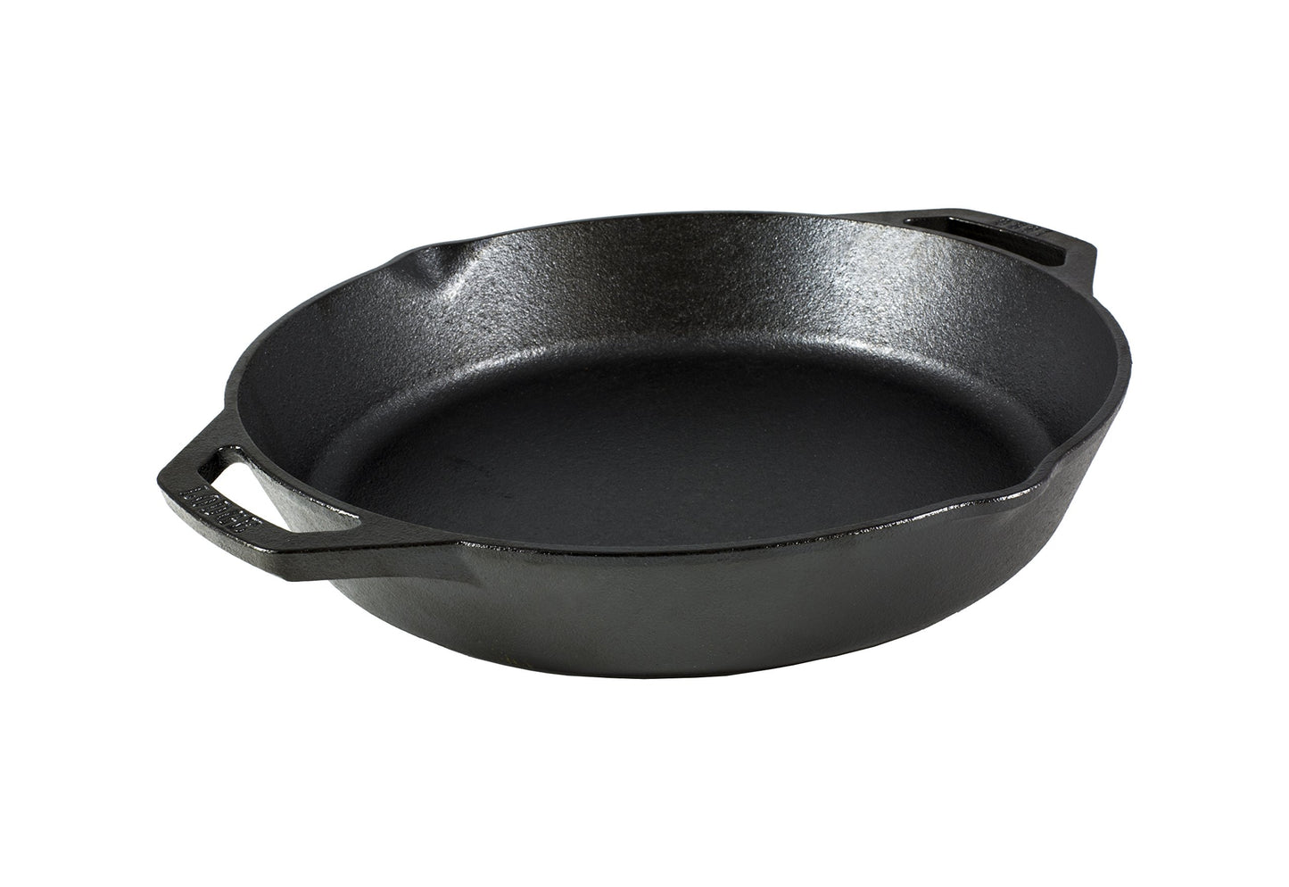Lodge Seasoned Cast Iron Dual Handle Pan 12 Inch - Cast Iron Frying Pan - Even Heat Distribution - Oven & Stovetop Safe - PFAS-Free, Non-Toxic Cookware