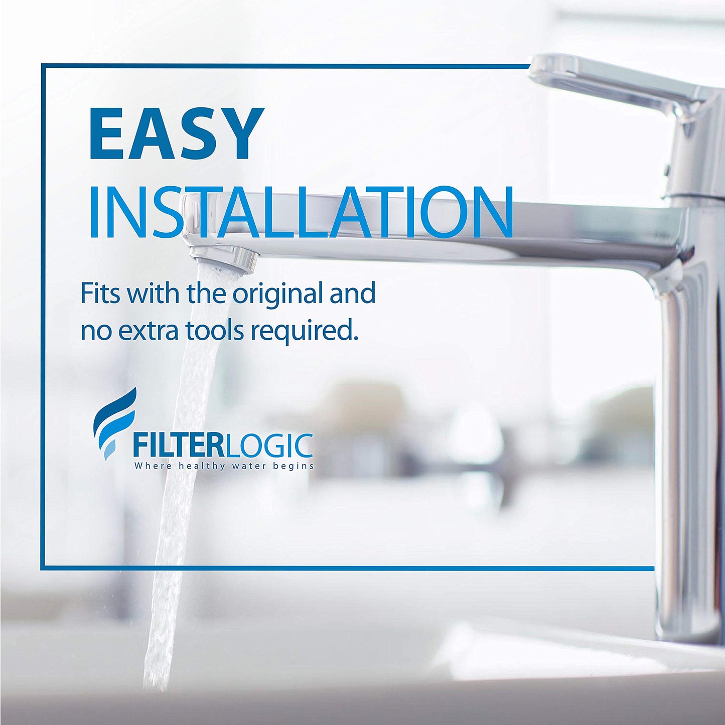 Filterlogic 3US-PF01 3US-MAX-F01 Replacement Filter, NSF/ANSI 42 Certified Replacement for Filtrete® 3US-PF01, 3US-MAX-F01H, 3US-PF01H, Delta RP78702, Manitowoc K-00337, K-00338, HF20, HF25, Pack of 2