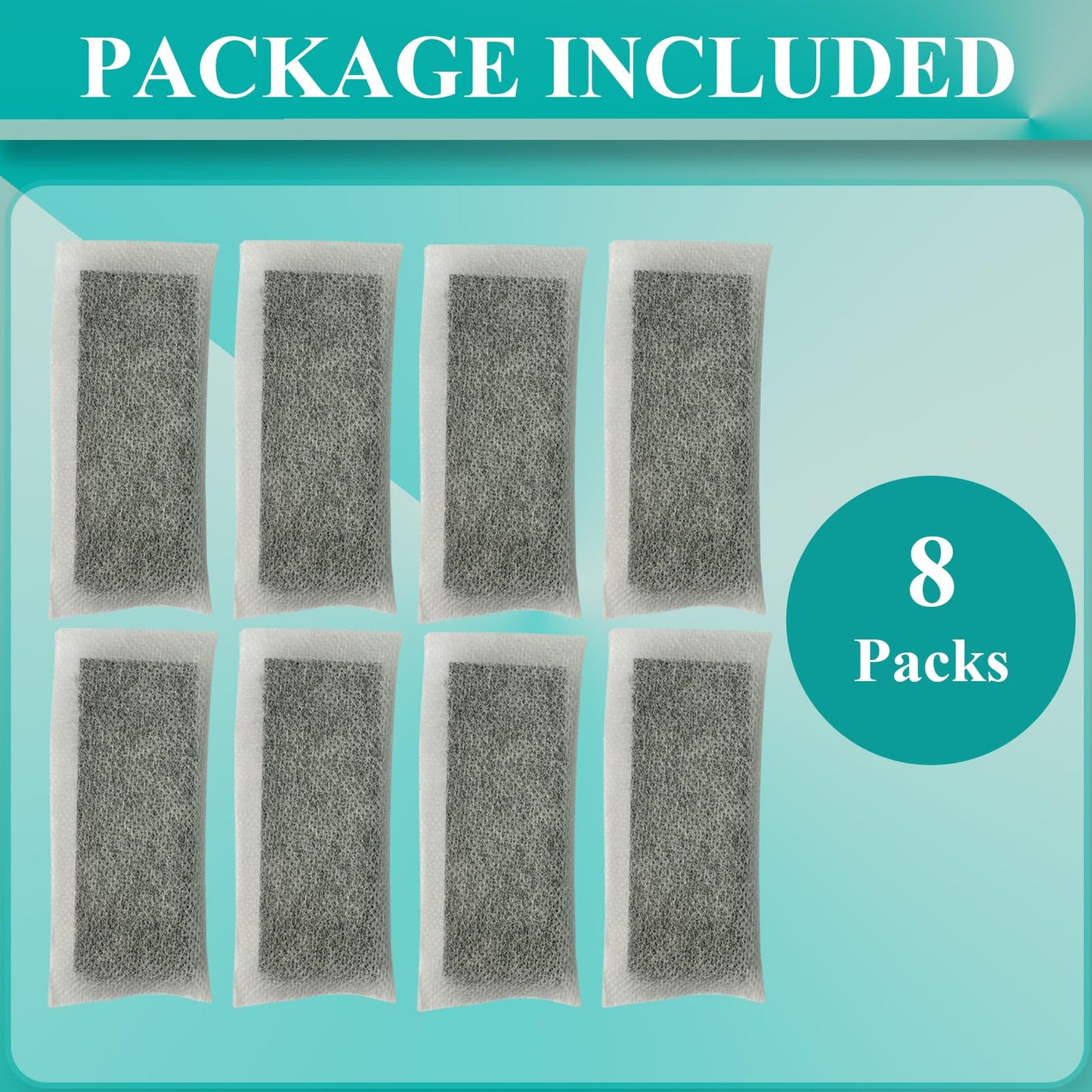 8 Pcs PureAir PK-2 Produce Keeper Plus Refills Replacement for FRIGIDAIRE Gallery Models GRMC2273BF, GRMC2273BD and GRMG2272BF, FRPAPK2RFf Fridge Filter Replacement