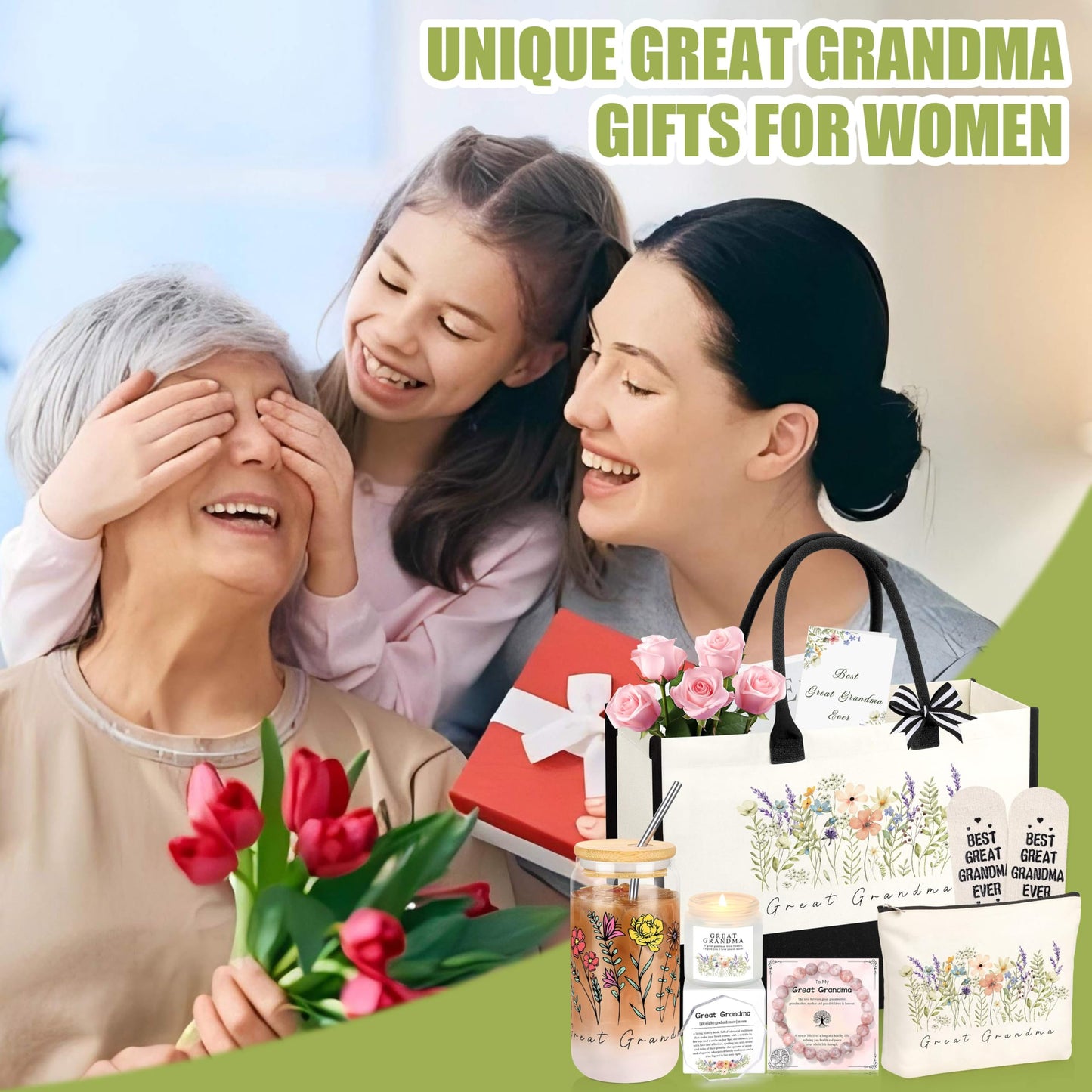 Siplyhaven Great Grandma Gifts, Gifts for Great Grandma, Birthday Valentines Day Gift For New Grandmother Gift