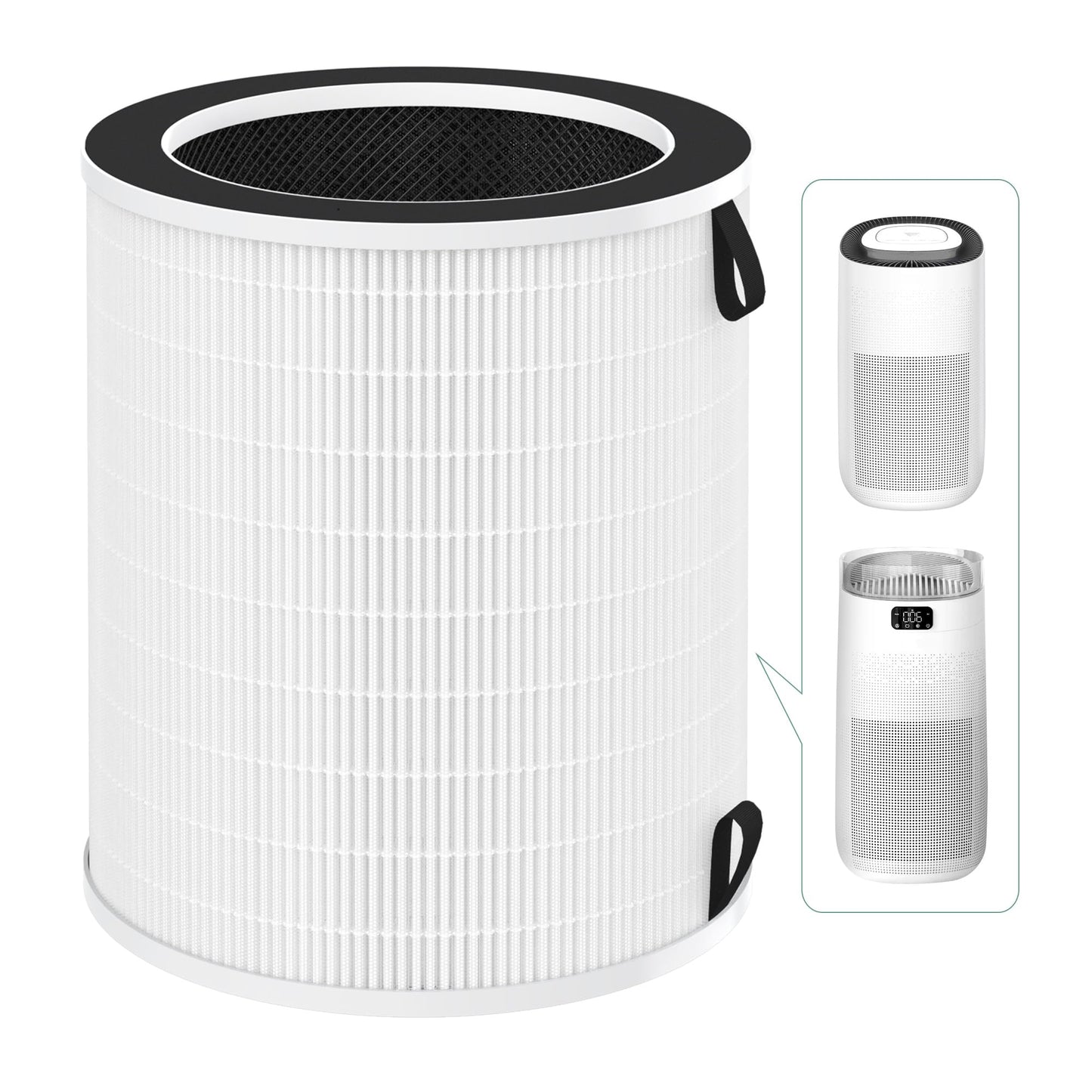 Max/Mage/Mage Pro Filter Replacement Compatible With Afloia Max/Mage/Mage Pro Air Purifi-ers,Sans/Air-Honati/Compass Home Smart/Taylor Swoden/Cuckoo CAC-J1510FW/Rosewill RHAP-20001, RHAP-20002,1 pack