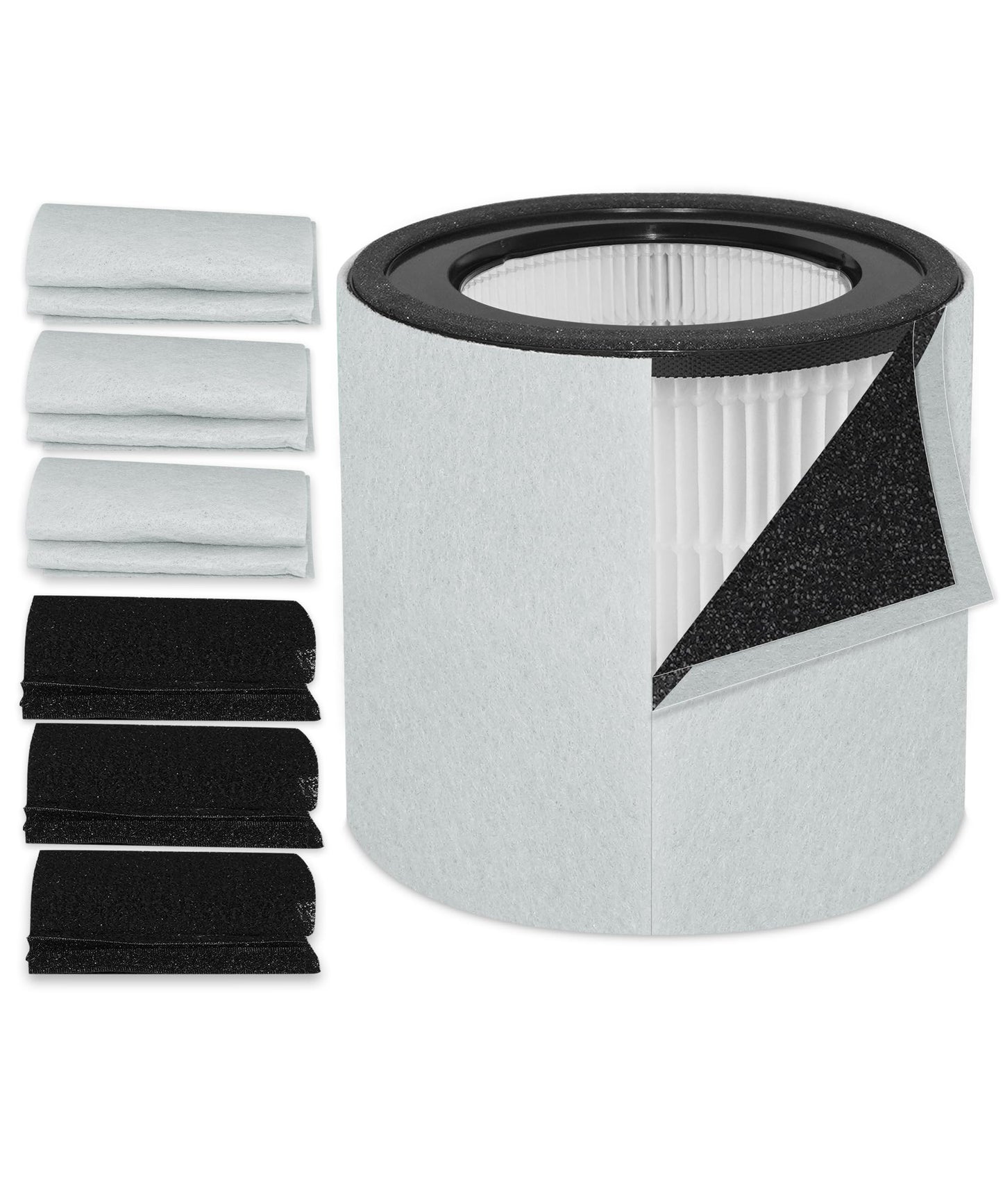 Facecool Replacement Filter Compatible with TruSens Z-3000 Air Purifier, 3-in-1 Filtration High-efficiency Activated carbon Pre-Filter, with 1 HEPA Filter + 4 Carbon Filters + 4 Pre-Filters (Large)