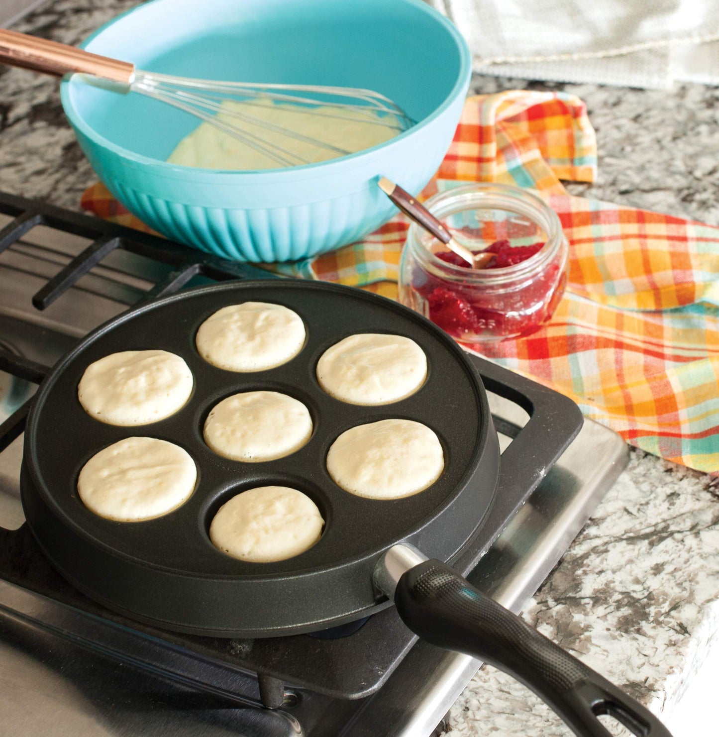 Nordic Ware Danish Ebelskiver Pan,Black 16.00 x 9.63 x 2.38 Inches