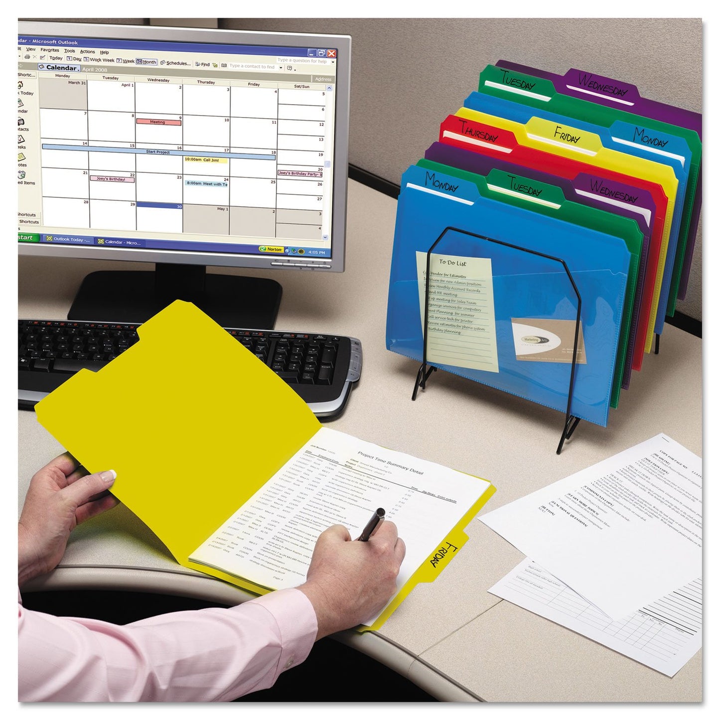 Smead Poly File Folders with Pockets, Folders for Documents, 1/3-Cut Tabs, File Folders Letter Size, Office Supplies, School Supplies, Set of 30