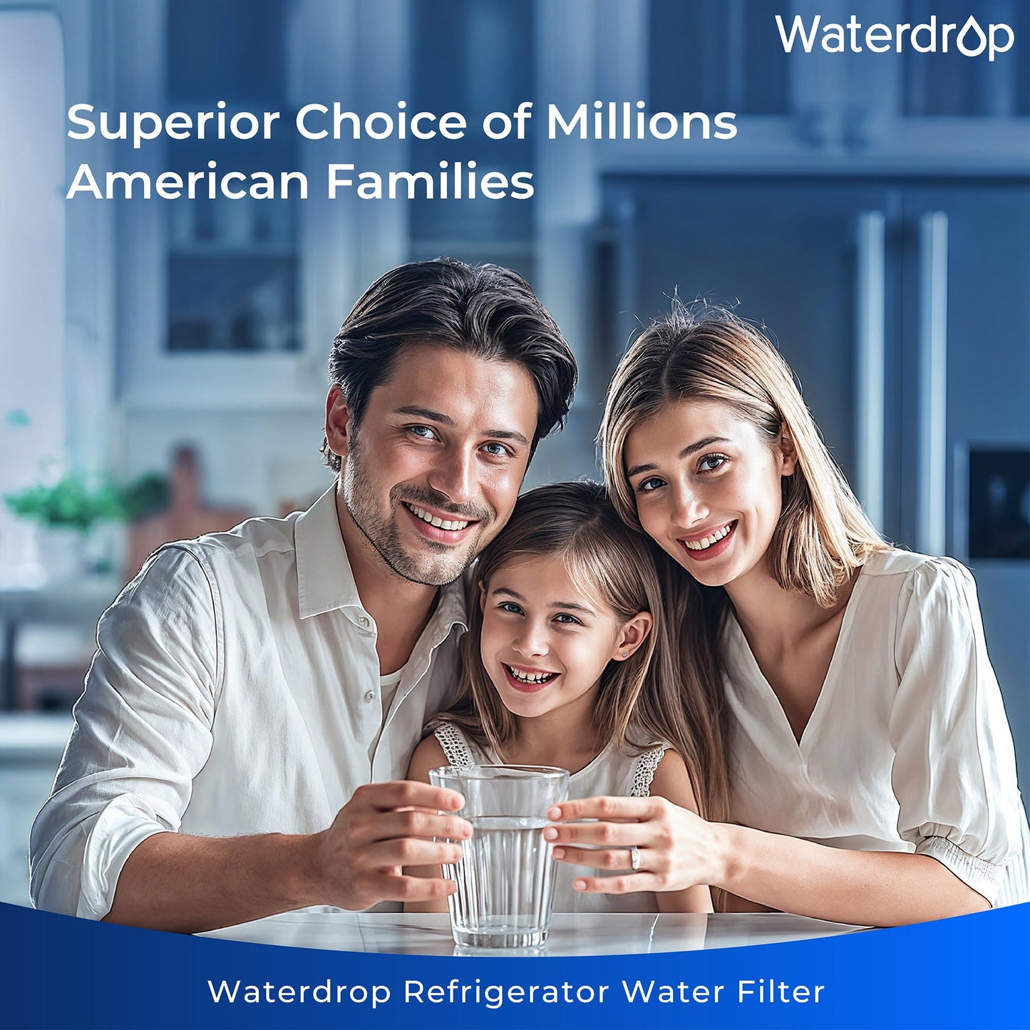 Waterdrop Plus 640565 Refrigerator Water Filter, Reduce Lead&PFAS, Replacement for Bosch® 640565, NSF 401, 53 & 42 Certified, 3 Filters