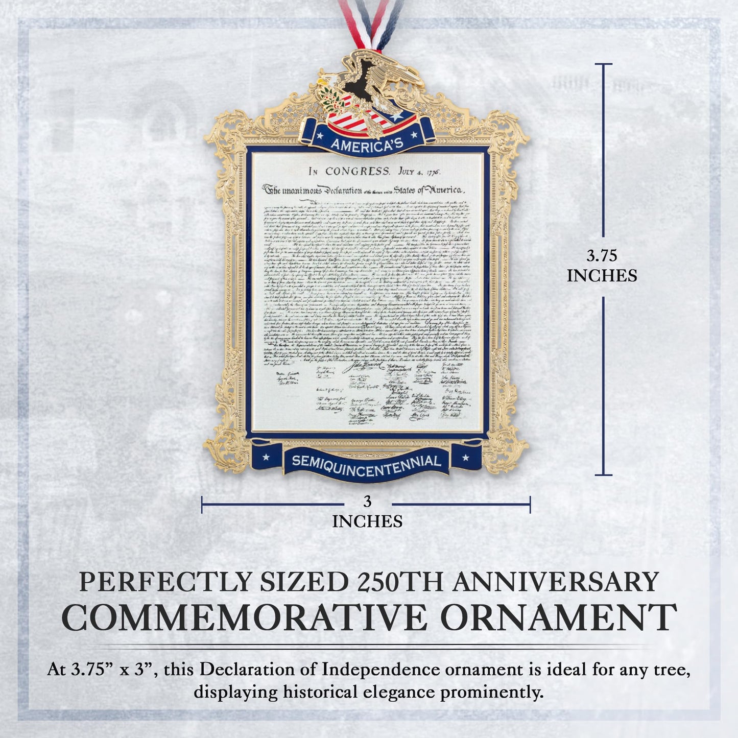 Official Commemorative Ornament of America’s 250th Anniversary | 2026 White House Christmas Collection